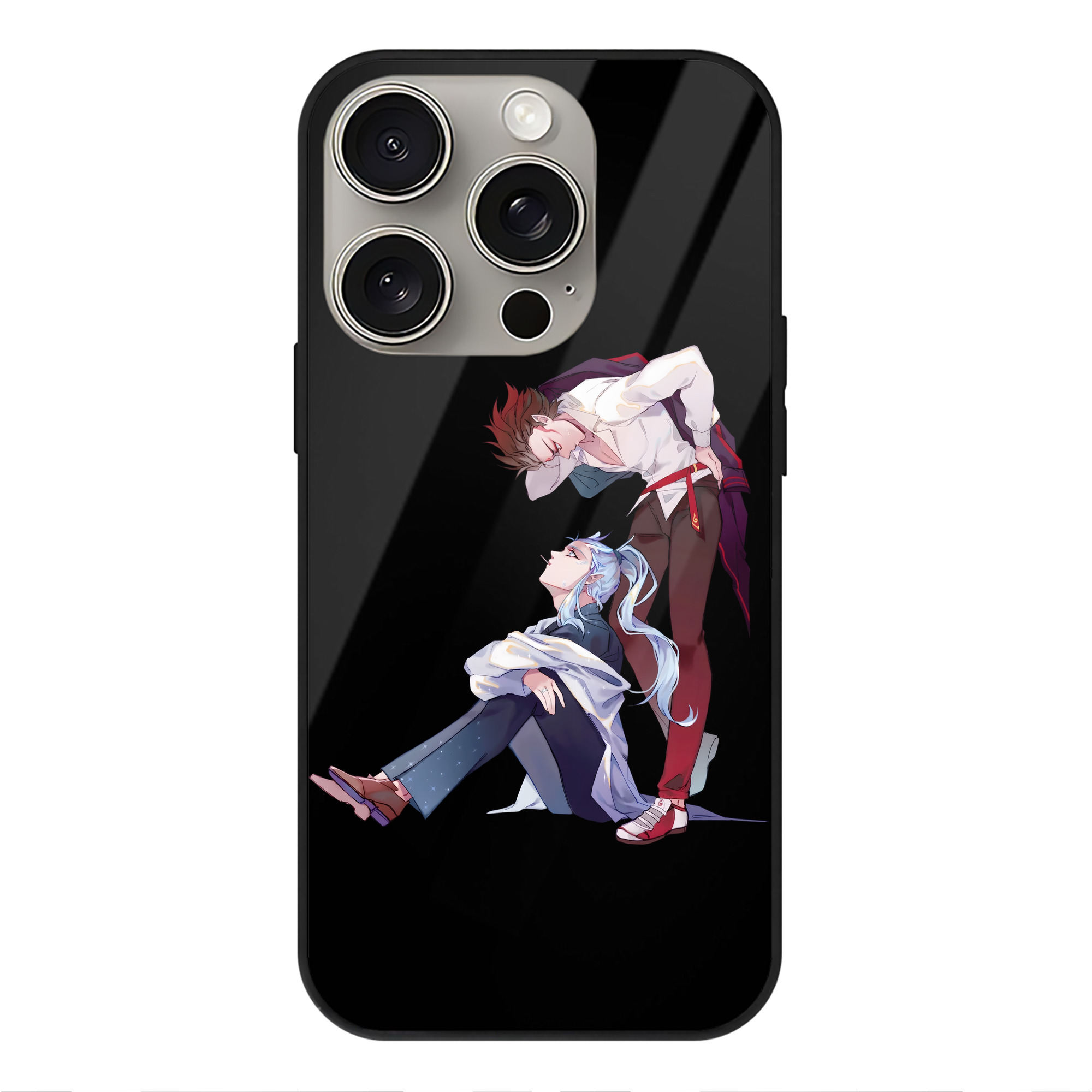 （画像用） Ne Zha 2 ナタ 魔童の大暴れ 【iPhone15Pro対応】スマホケース 耐衝撃＆黄変防止 背面ガラス