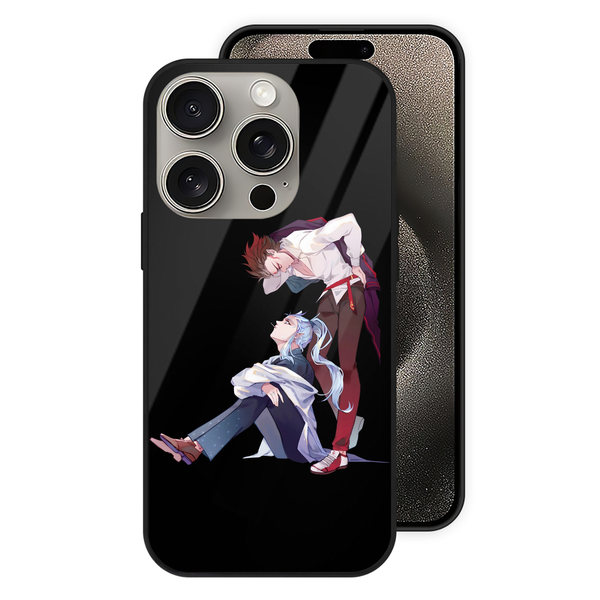 （画像用） Ne Zha 2 ナタ 魔童の大暴れ 【iPhone15Pro対応】スマホケース 耐衝撃＆黄変防止 背面ガラス