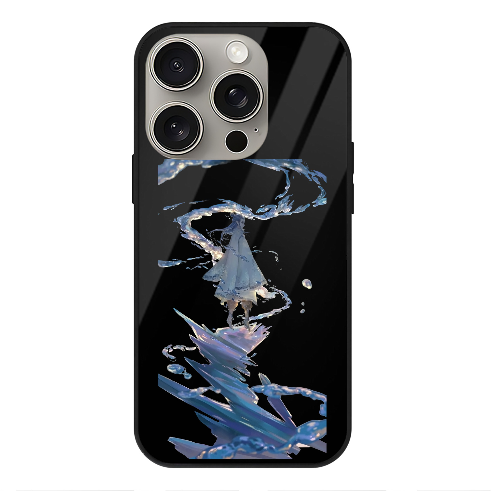 （画像用） Ne Zha 2 ナタ 魔童の大暴れ 【iPhone15Pro対応】スマホケース 耐衝撃＆黄変防止 背面ガラス
