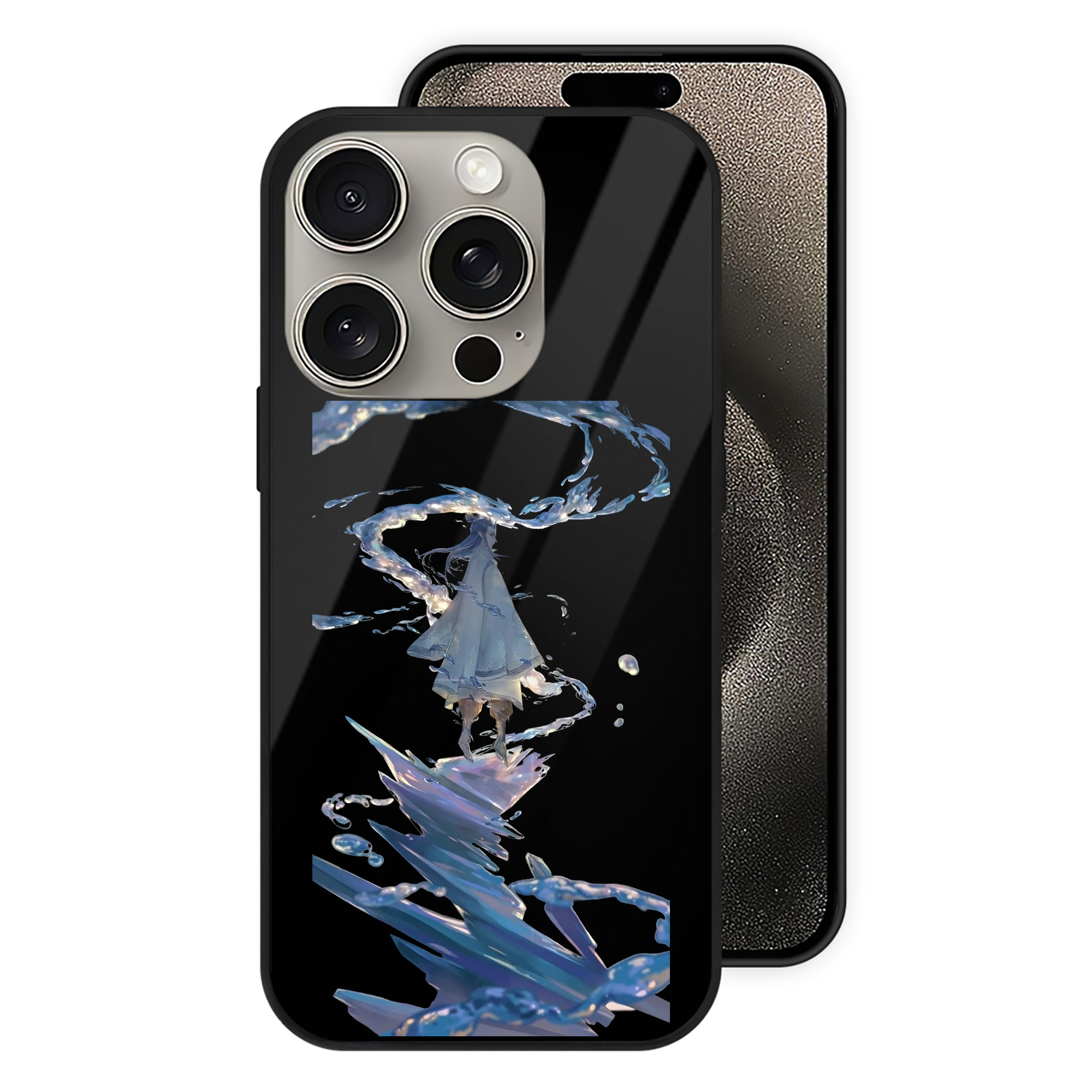 （画像用） Ne Zha 2 ナタ 魔童の大暴れ 【iPhone15Pro対応】スマホケース 耐衝撃＆黄変防止 背面ガラス