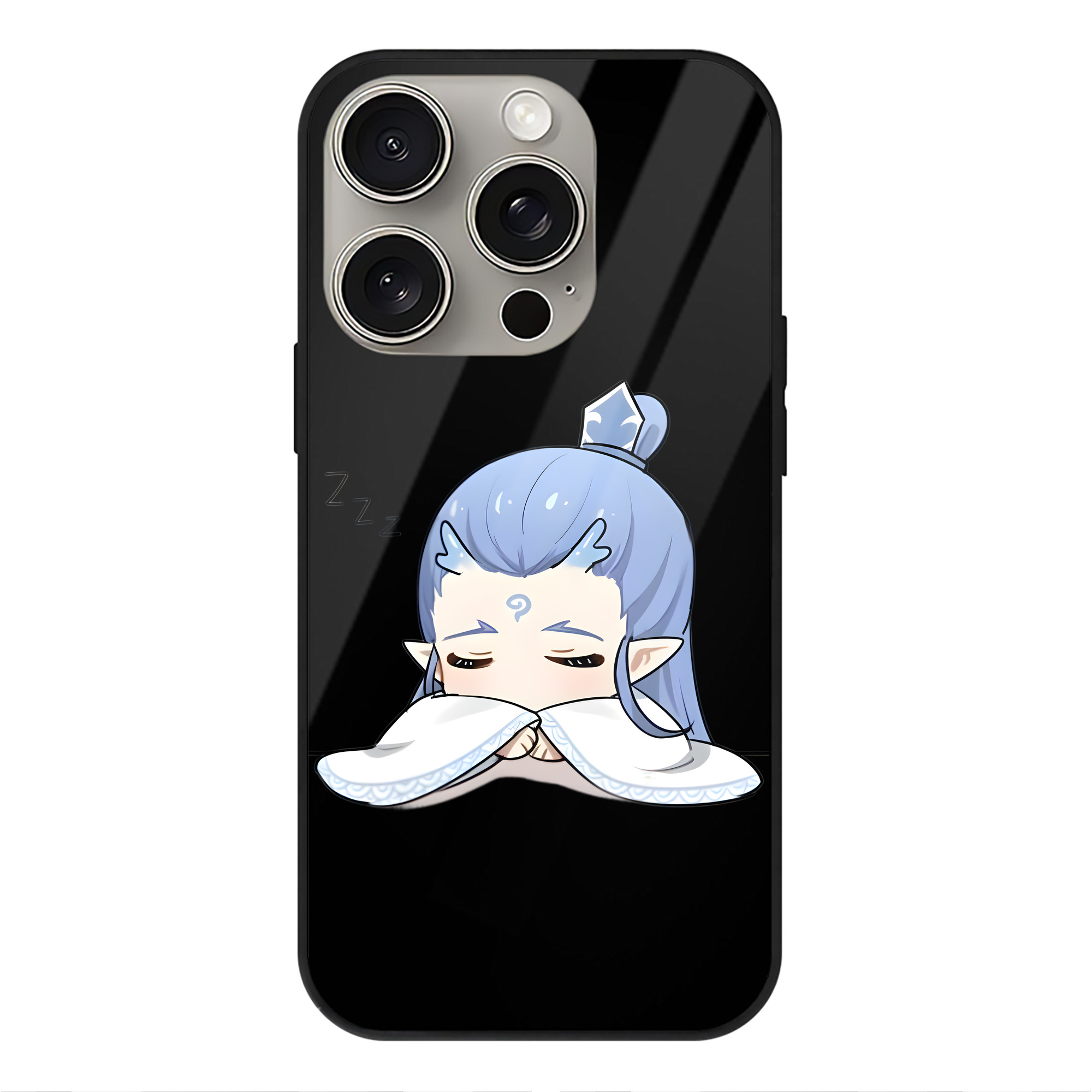 （画像用） Ne Zha 2 ナタ 魔童の大暴れ 【iPhone15Pro対応】スマホケース 耐衝撃＆黄変防止 背面ガラス