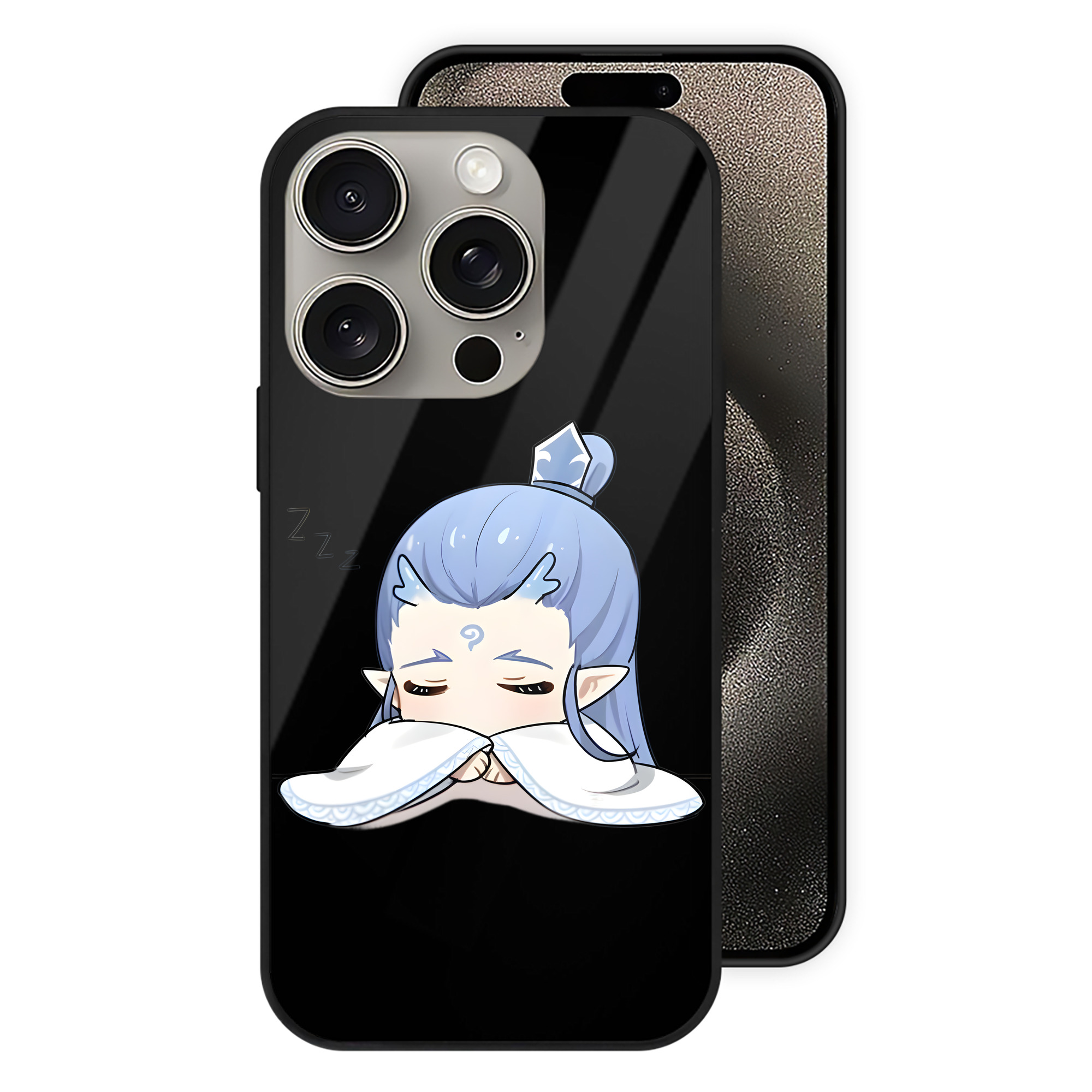 （画像用） Ne Zha 2 ナタ 魔童の大暴れ 【iPhone15Pro対応】スマホケース 耐衝撃＆黄変防止 背面ガラス