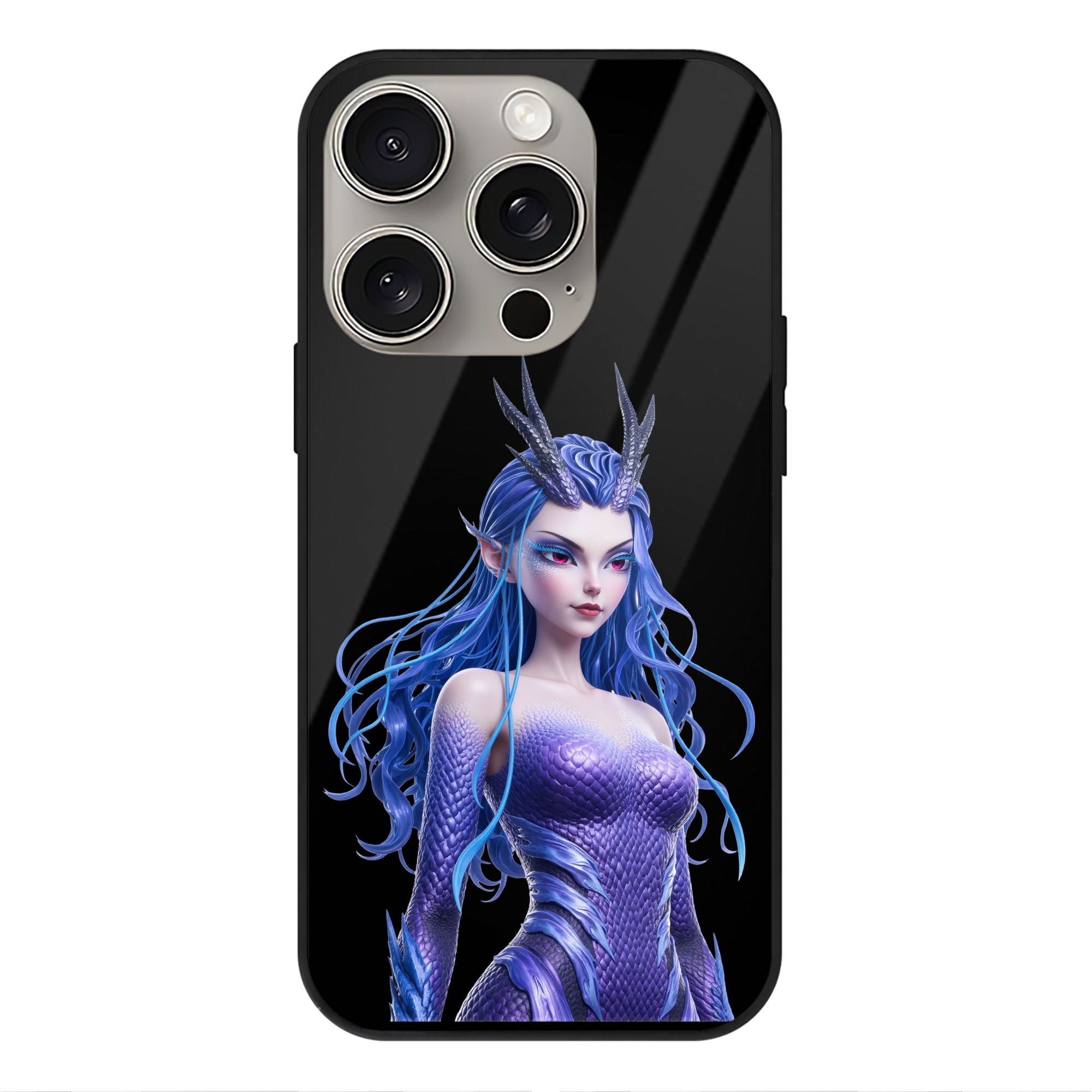 （画像用） Ne Zha 2 ナタ 魔童の大暴れ 【iPhone15Pro対応】スマホケース 耐衝撃＆黄変防止 背面ガラス