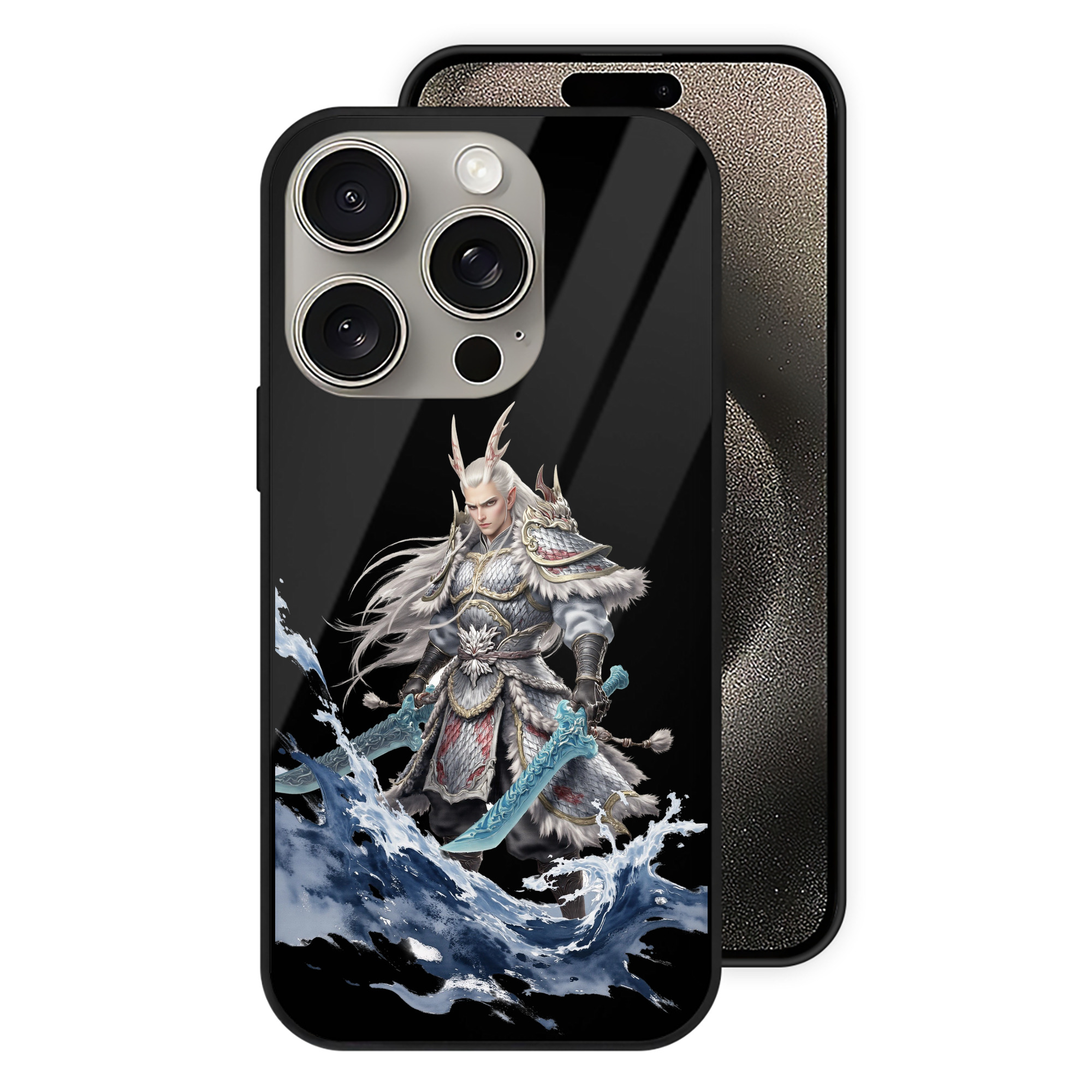 （画像用） Ne Zha 2 ナタ 魔童の大暴れ 【iPhone15Pro対応】スマホケース 耐衝撃＆黄変防止 背面ガラス