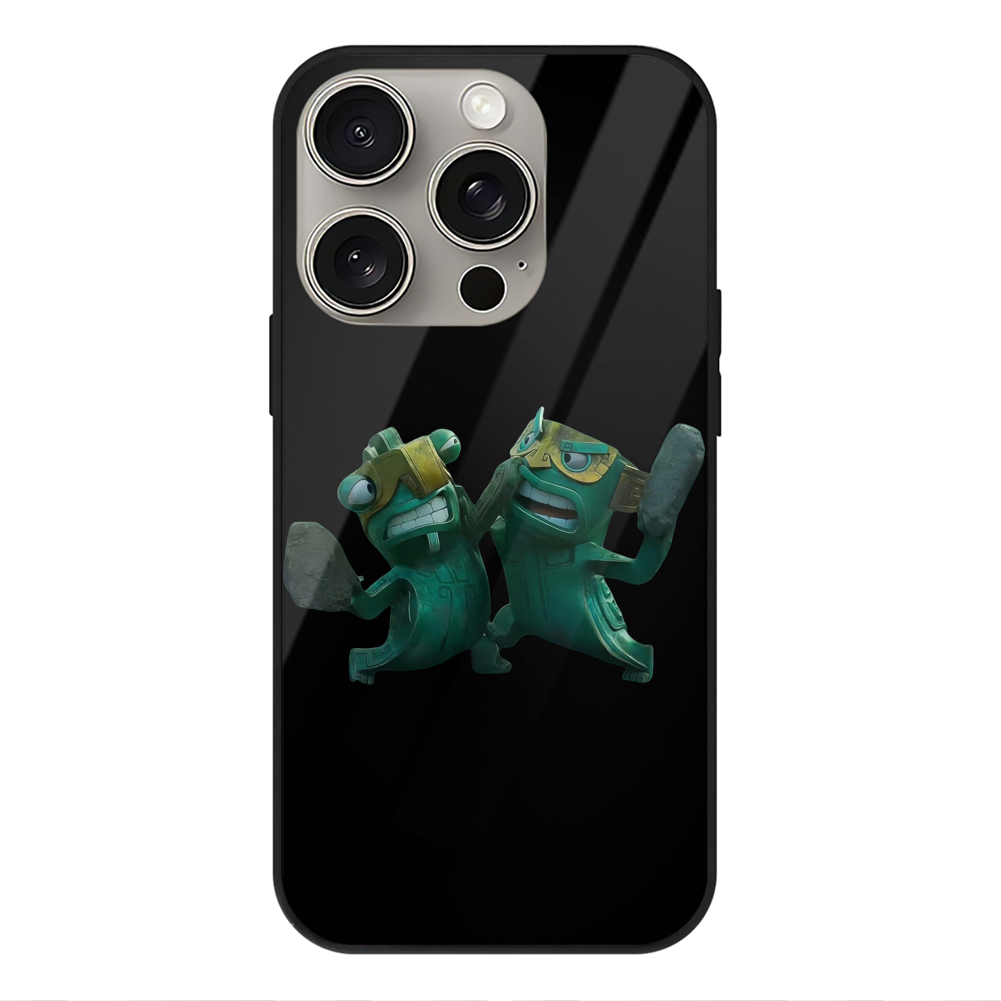 （画像用） Ne Zha 2 ナタ 魔童の大暴れ 【iPhone15Pro対応】スマホケース 耐衝撃＆黄変防止 背面ガラス