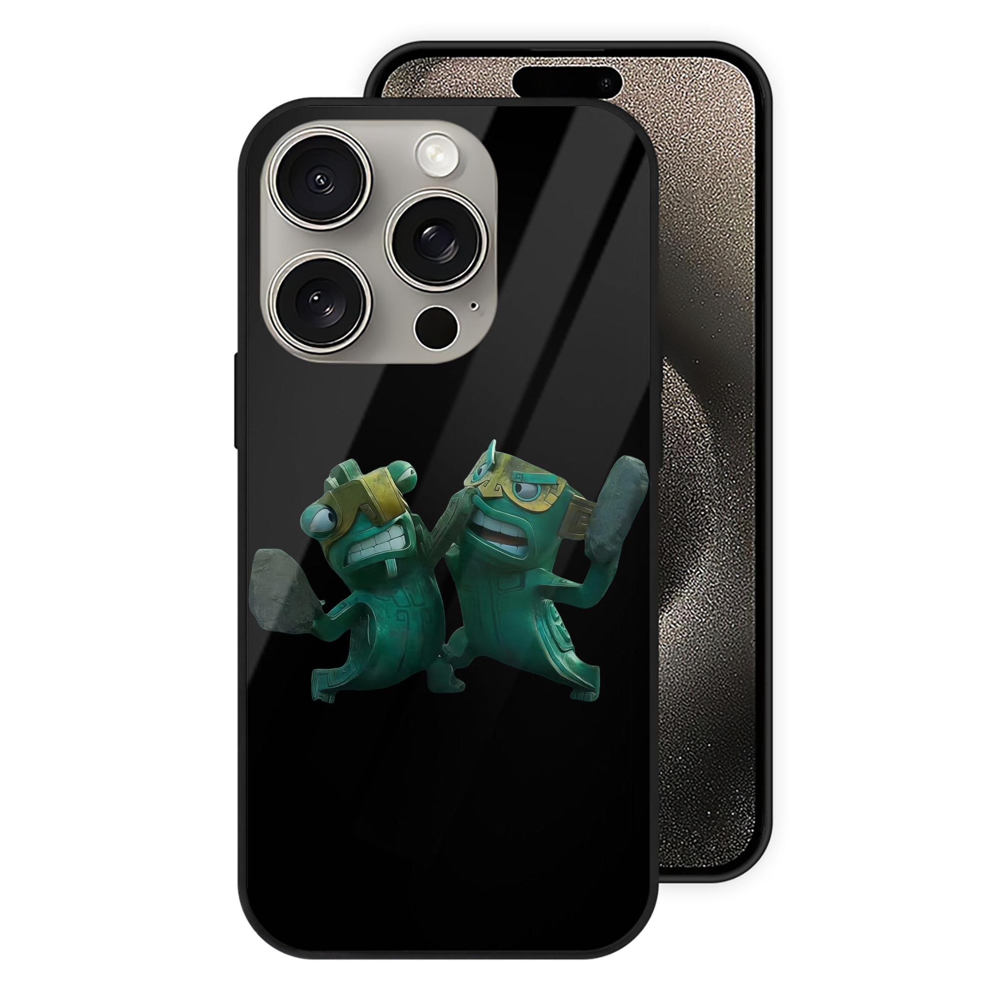 （画像用） Ne Zha 2 ナタ 魔童の大暴れ 【iPhone15Pro対応】スマホケース 耐衝撃＆黄変防止 背面ガラス