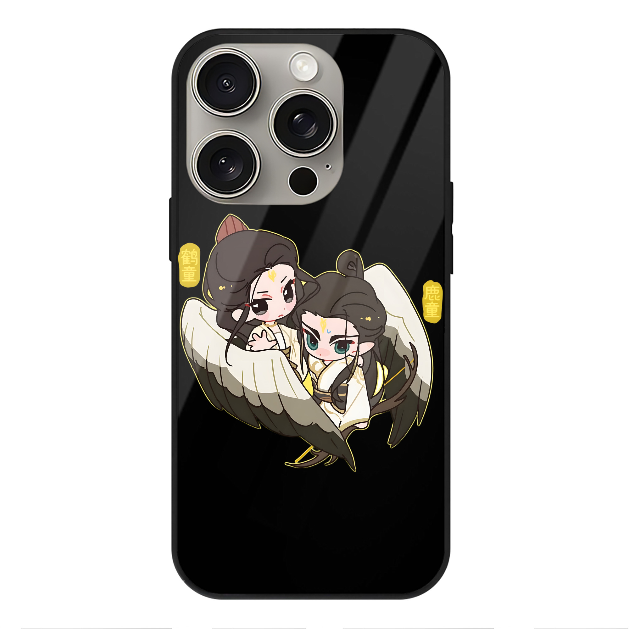（画像用） Ne Zha 2 ナタ 魔童の大暴れ 【iPhone15Pro対応】スマホケース 耐衝撃＆黄変防止 背面ガラス