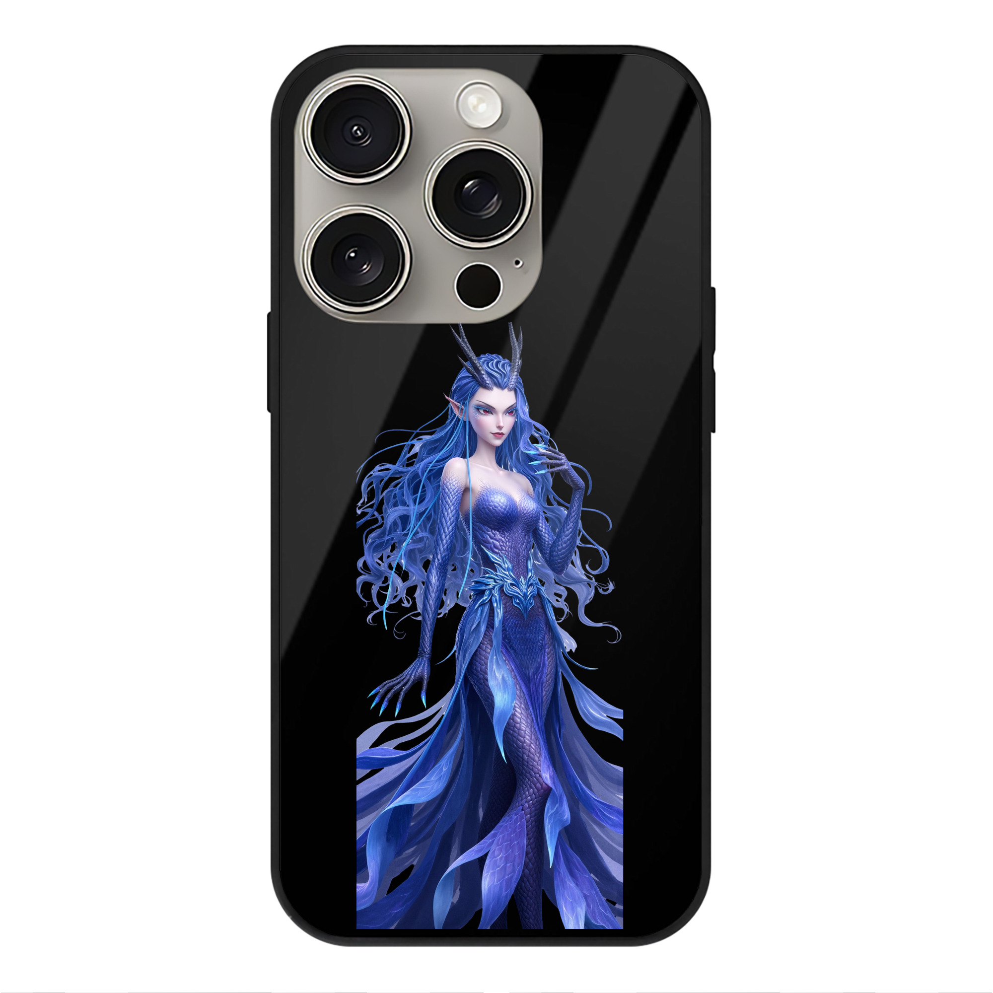 （画像用） Ne Zha 2 ナタ 魔童の大暴れ 【iPhone15Pro対応】スマホケース 耐衝撃＆黄変防止 背面ガラス