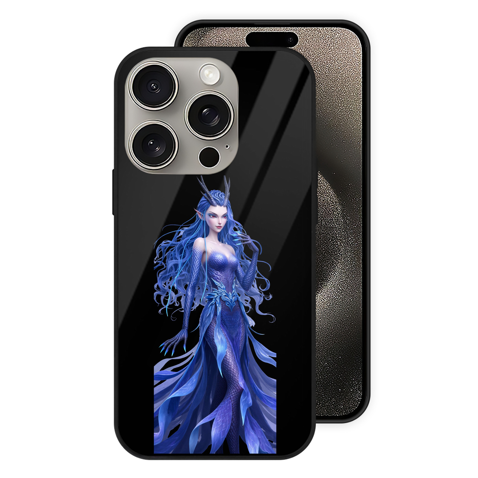 （画像用） Ne Zha 2 ナタ 魔童の大暴れ 【iPhone15Pro対応】スマホケース 耐衝撃＆黄変防止 背面ガラス
