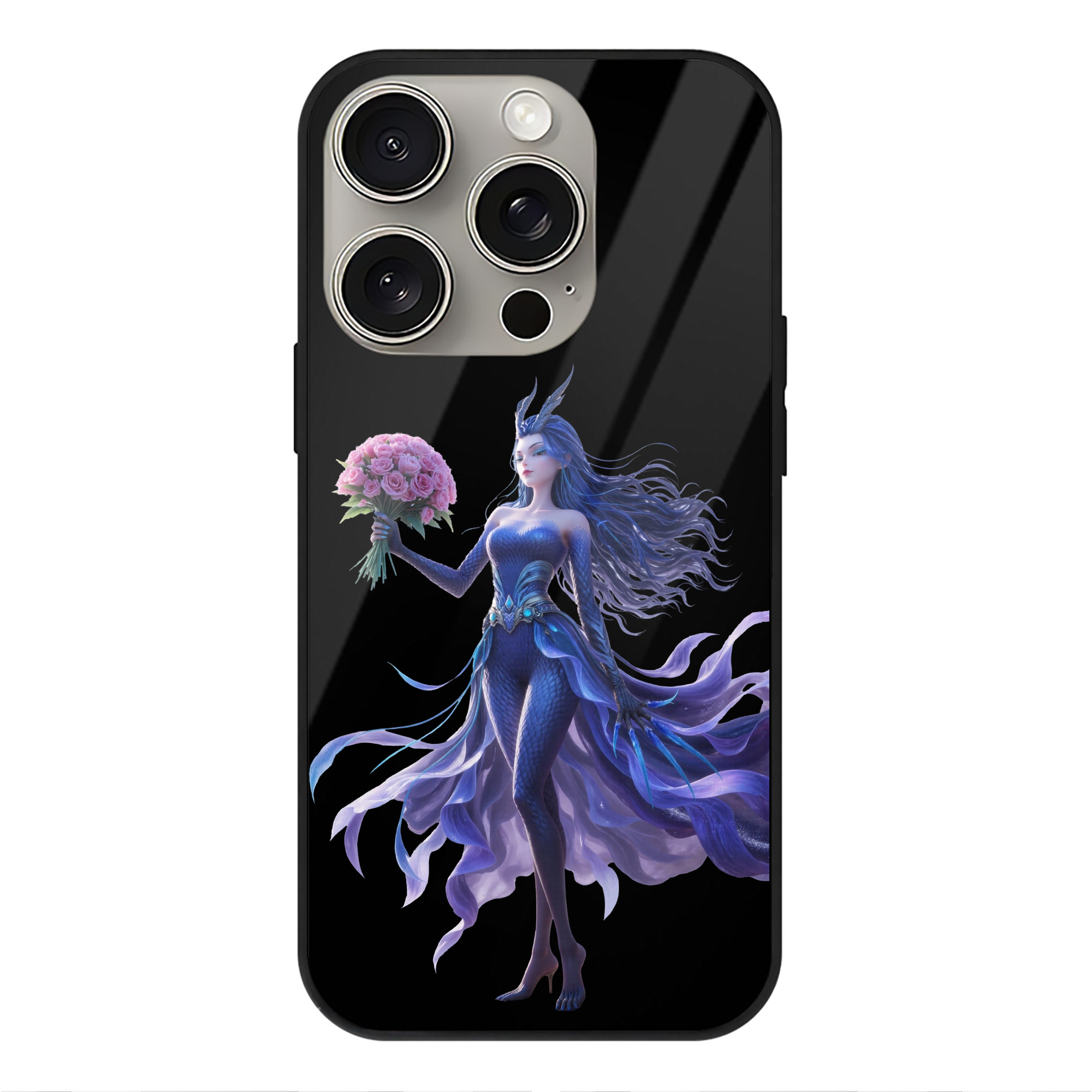 （画像用） Ne Zha 2 ナタ 魔童の大暴れ 【iPhone15Pro対応】スマホケース 耐衝撃＆黄変防止 背面ガラス