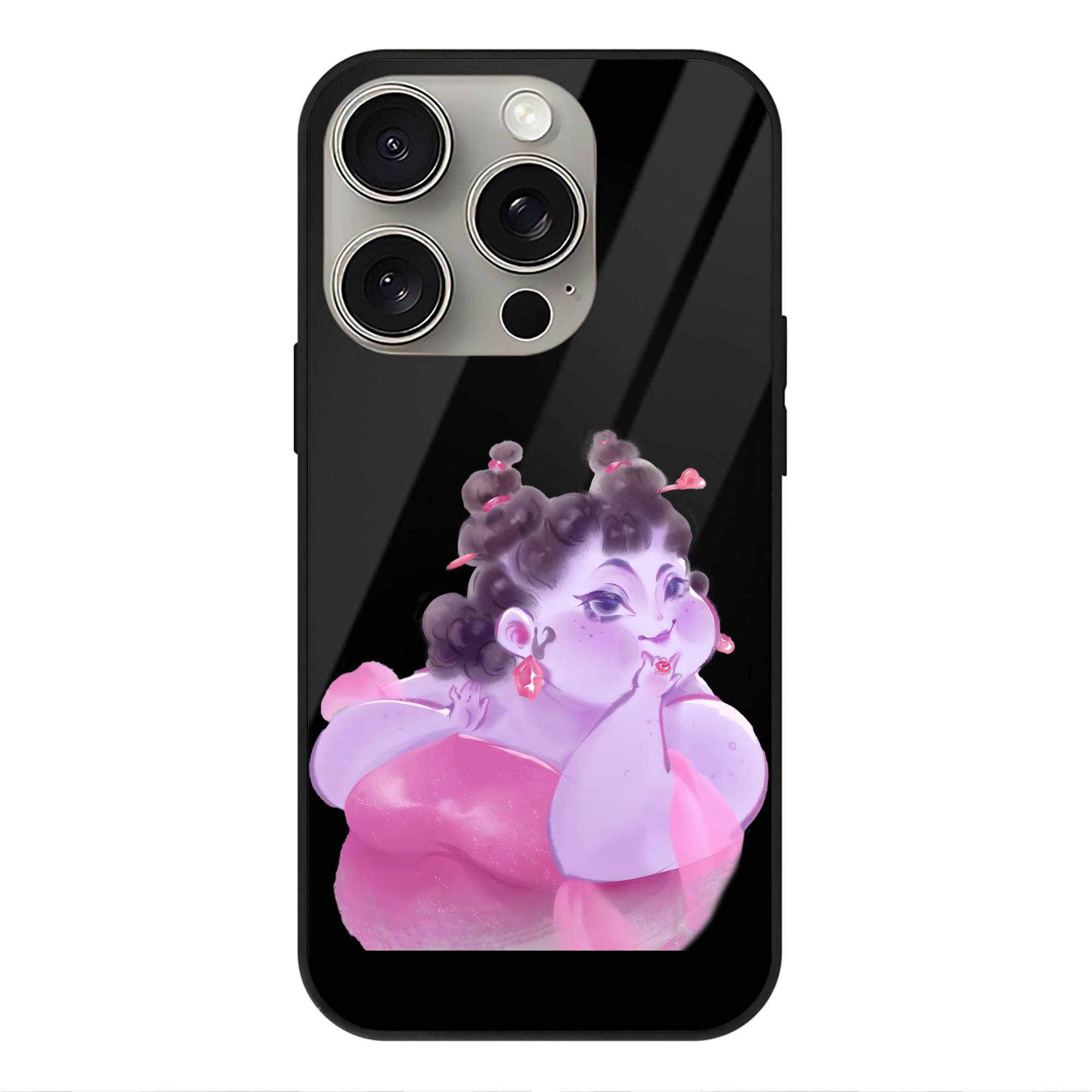 （画像用） Ne Zha 2 ナタ 魔童の大暴れ 【iPhone15Pro対応】スマホケース 耐衝撃＆黄変防止 背面ガラス