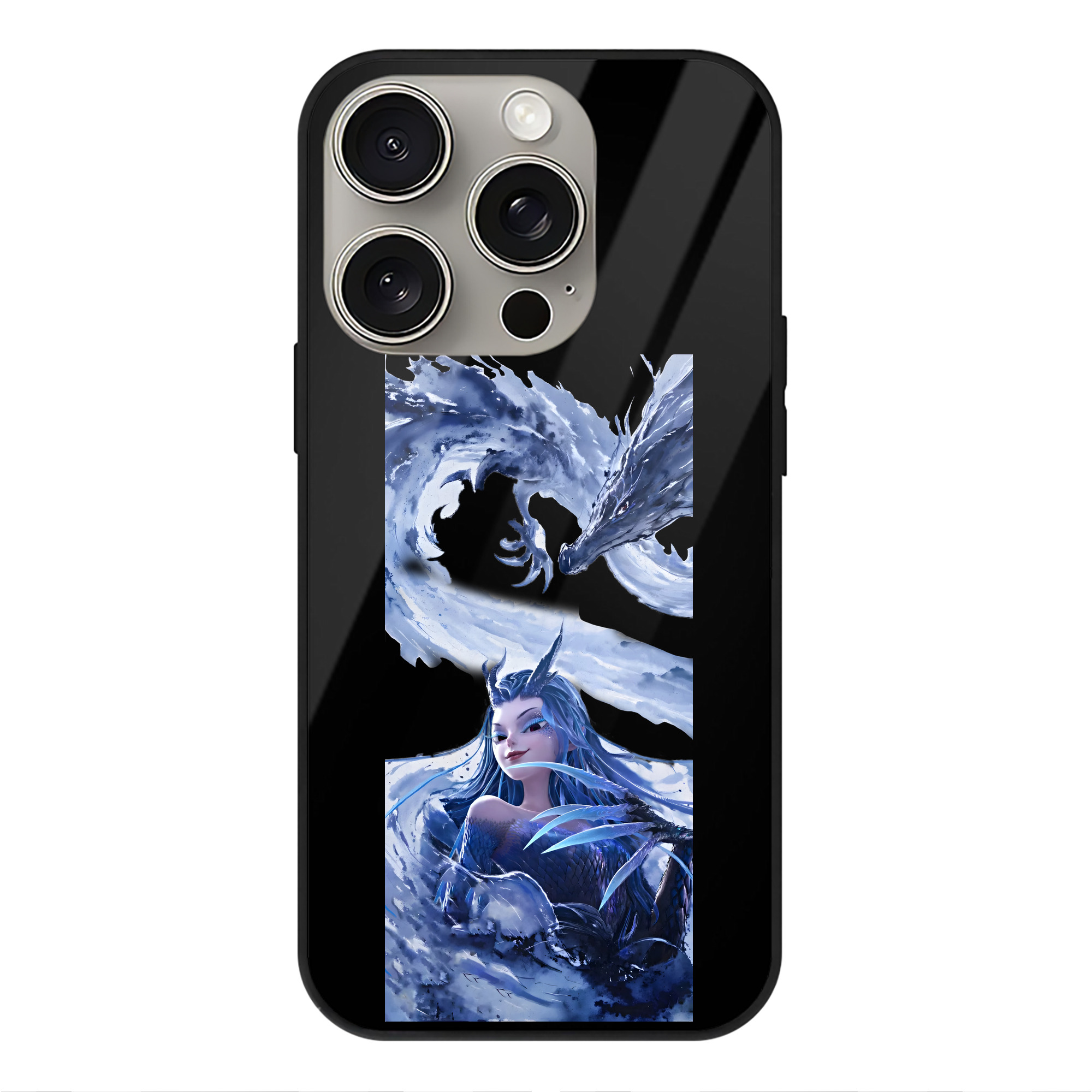 （画像用） Ne Zha 2 ナタ 魔童の大暴れ 【iPhone15Pro対応】スマホケース 耐衝撃＆黄変防止 背面ガラス