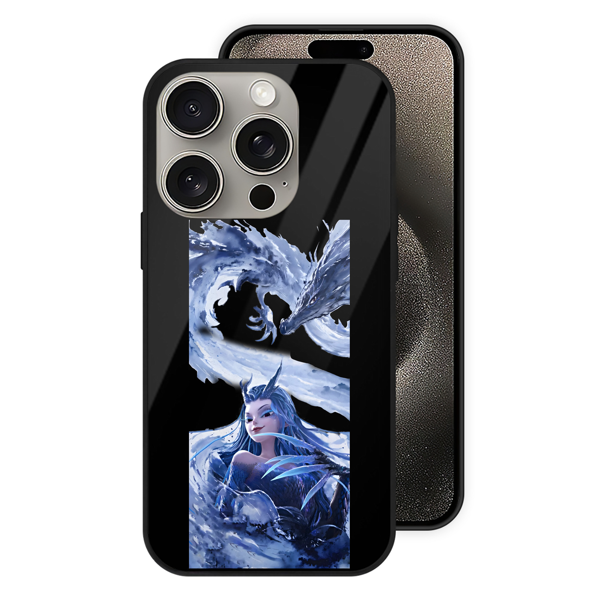 （画像用） Ne Zha 2 ナタ 魔童の大暴れ 【iPhone15Pro対応】スマホケース 耐衝撃＆黄変防止 背面ガラス