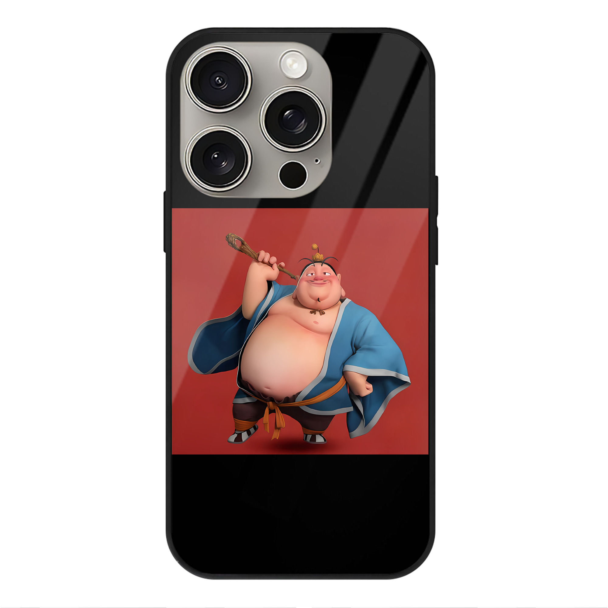 （画像用） Ne Zha 2 ナタ 魔童の大暴れ 【iPhone15Pro対応】スマホケース 耐衝撃＆黄変防止 背面ガラス
