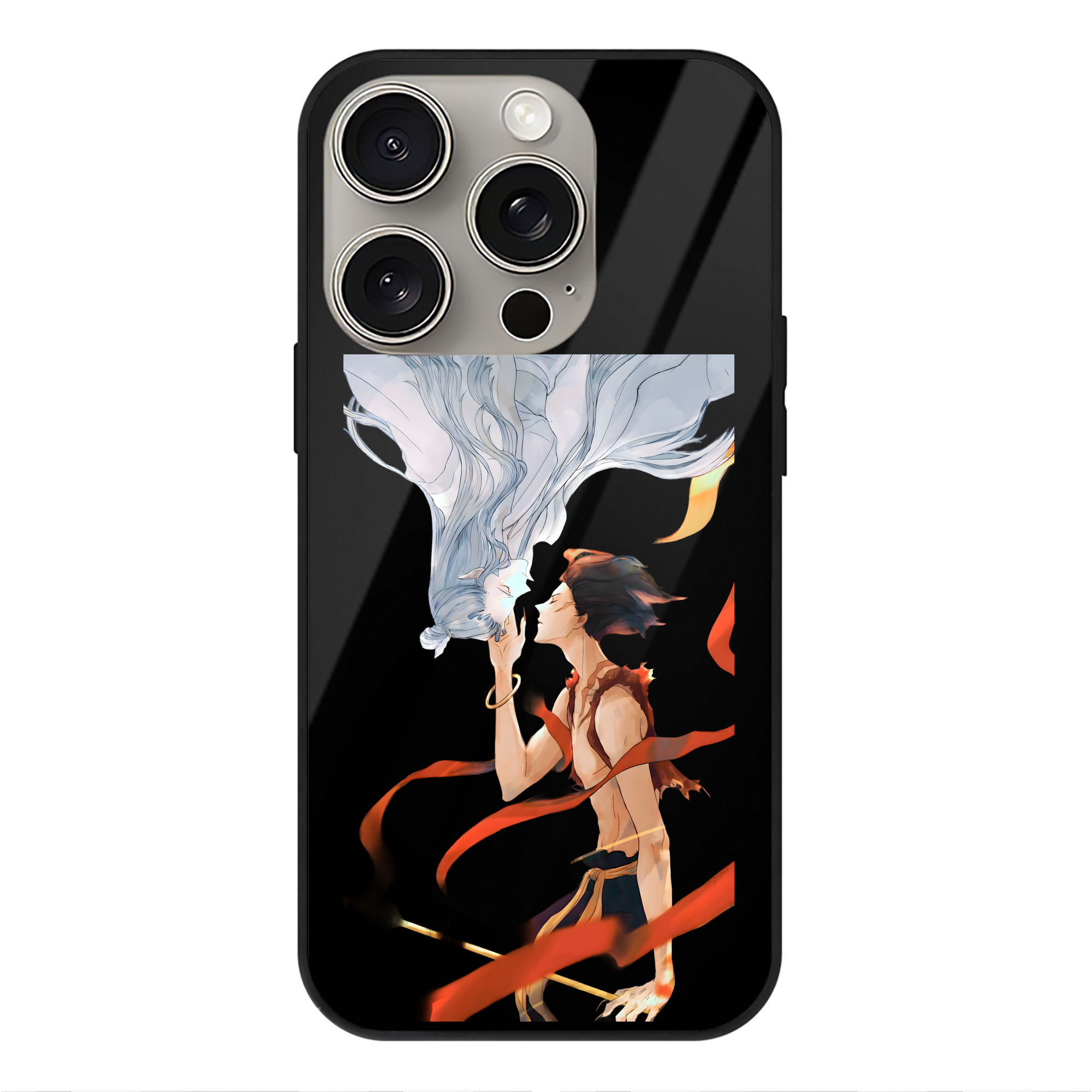 （画像用） Ne Zha 2 ナタ 魔童の大暴れ 【iPhone15Pro対応】スマホケース 耐衝撃＆黄変防止 背面ガラス