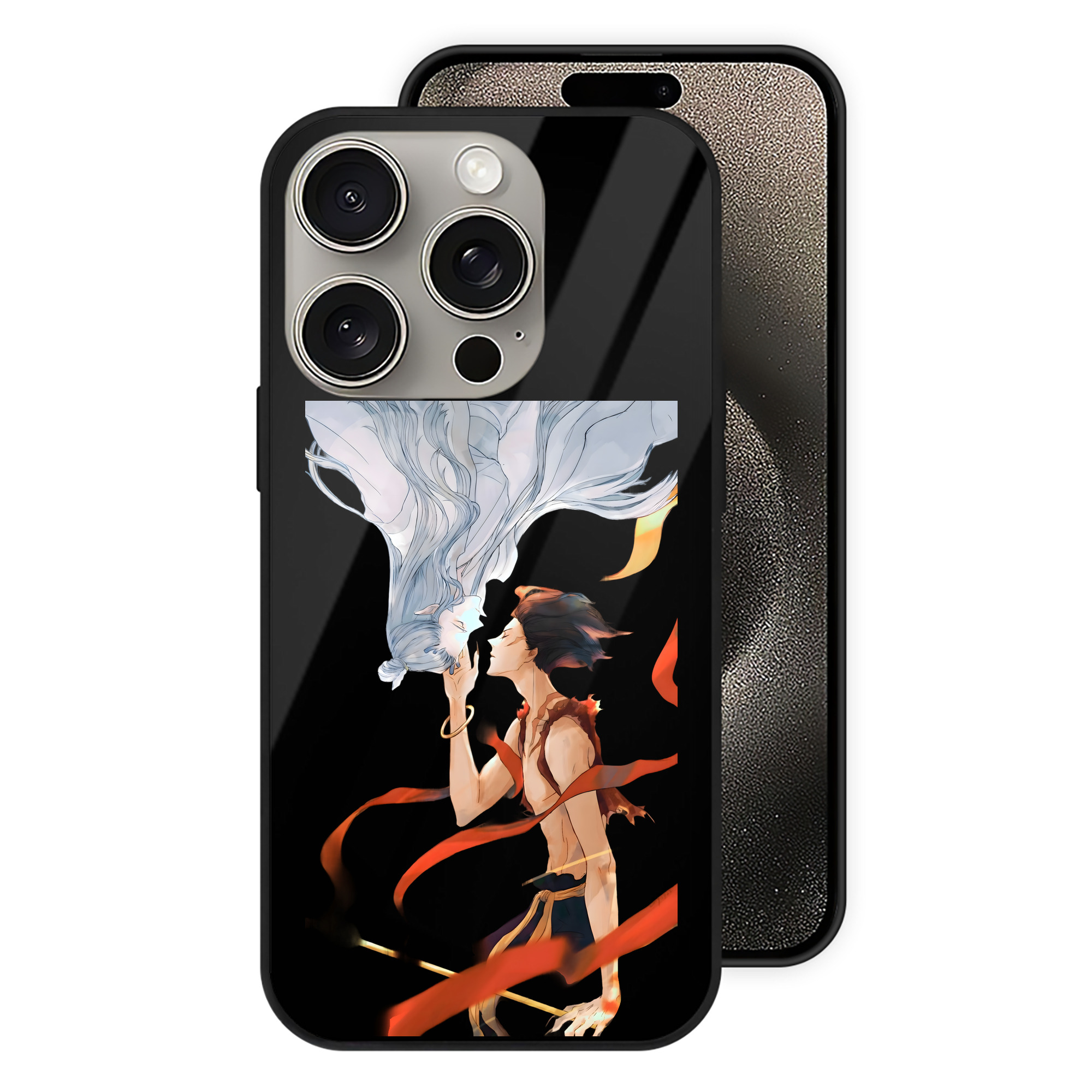 （画像用） Ne Zha 2 ナタ 魔童の大暴れ 【iPhone15Pro対応】スマホケース 耐衝撃＆黄変防止 背面ガラス