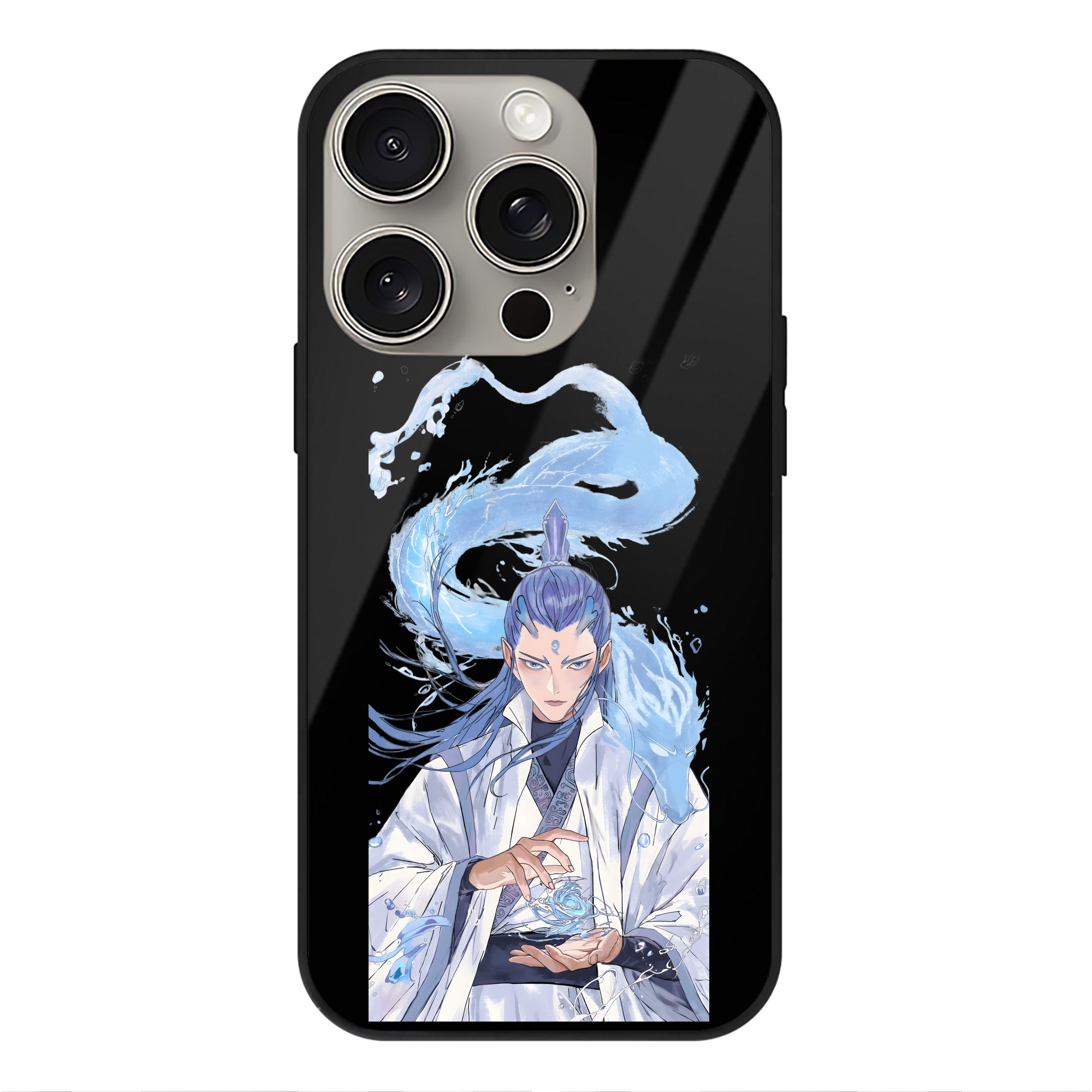 （画像用） Ne Zha 2 ナタ 魔童の大暴れ 【iPhone15Pro対応】スマホケース 耐衝撃＆黄変防止 背面ガラス