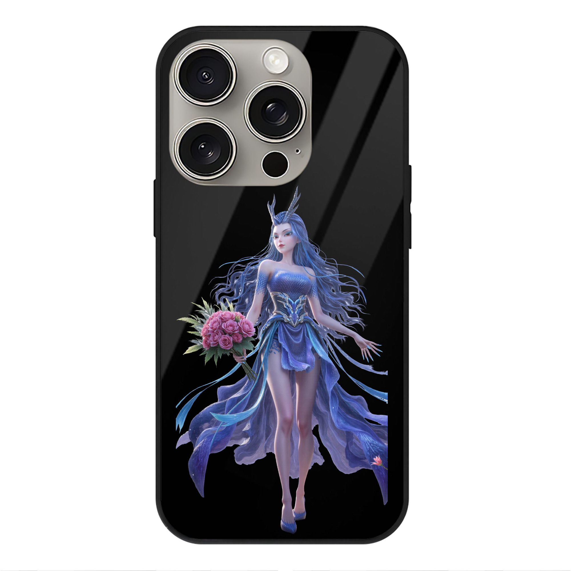 （画像用） Ne Zha 2 ナタ 魔童の大暴れ 【iPhone15Pro対応】スマホケース 耐衝撃＆黄変防止 背面ガラス