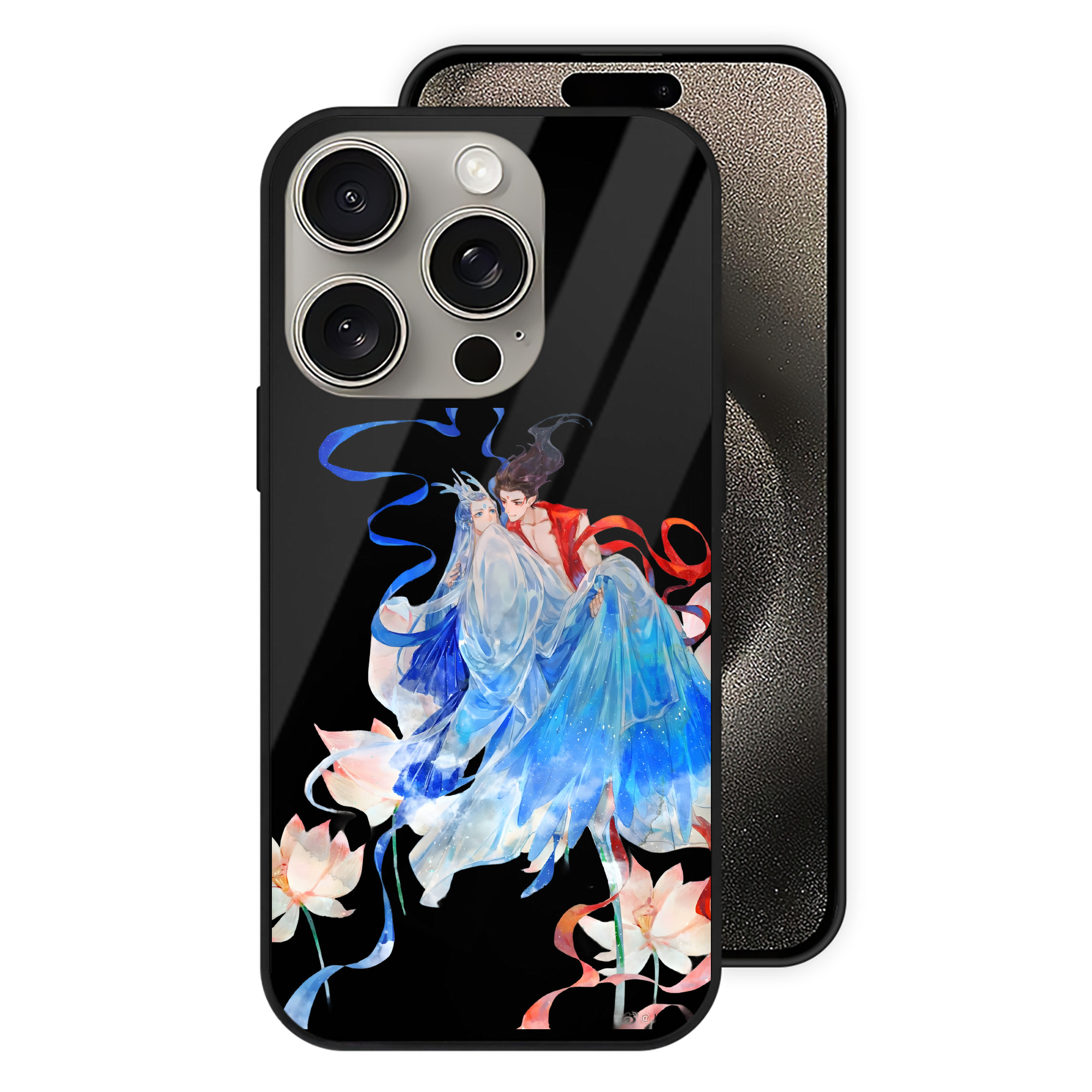 （画像用） Ne Zha 2 ナタ 魔童の大暴れ 【iPhone15Pro対応】スマホケース 耐衝撃＆黄変防止 背面ガラス