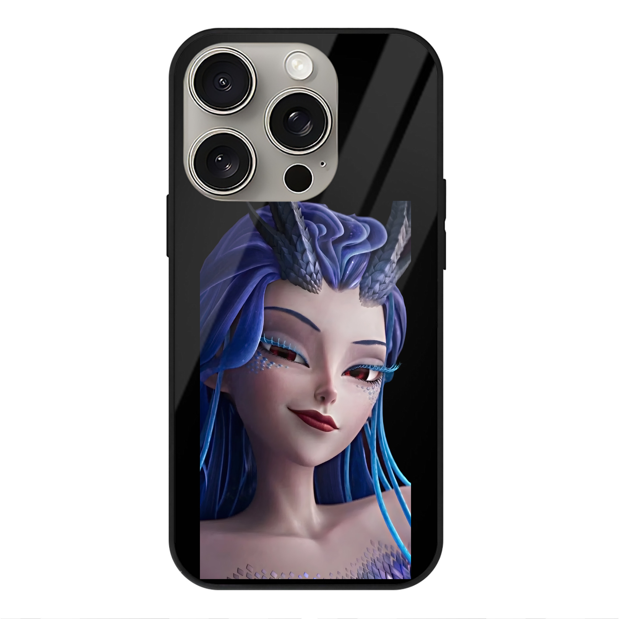 （画像用） Ne Zha 2 ナタ 魔童の大暴れ 【iPhone15Pro対応】スマホケース 耐衝撃＆黄変防止 背面ガラス