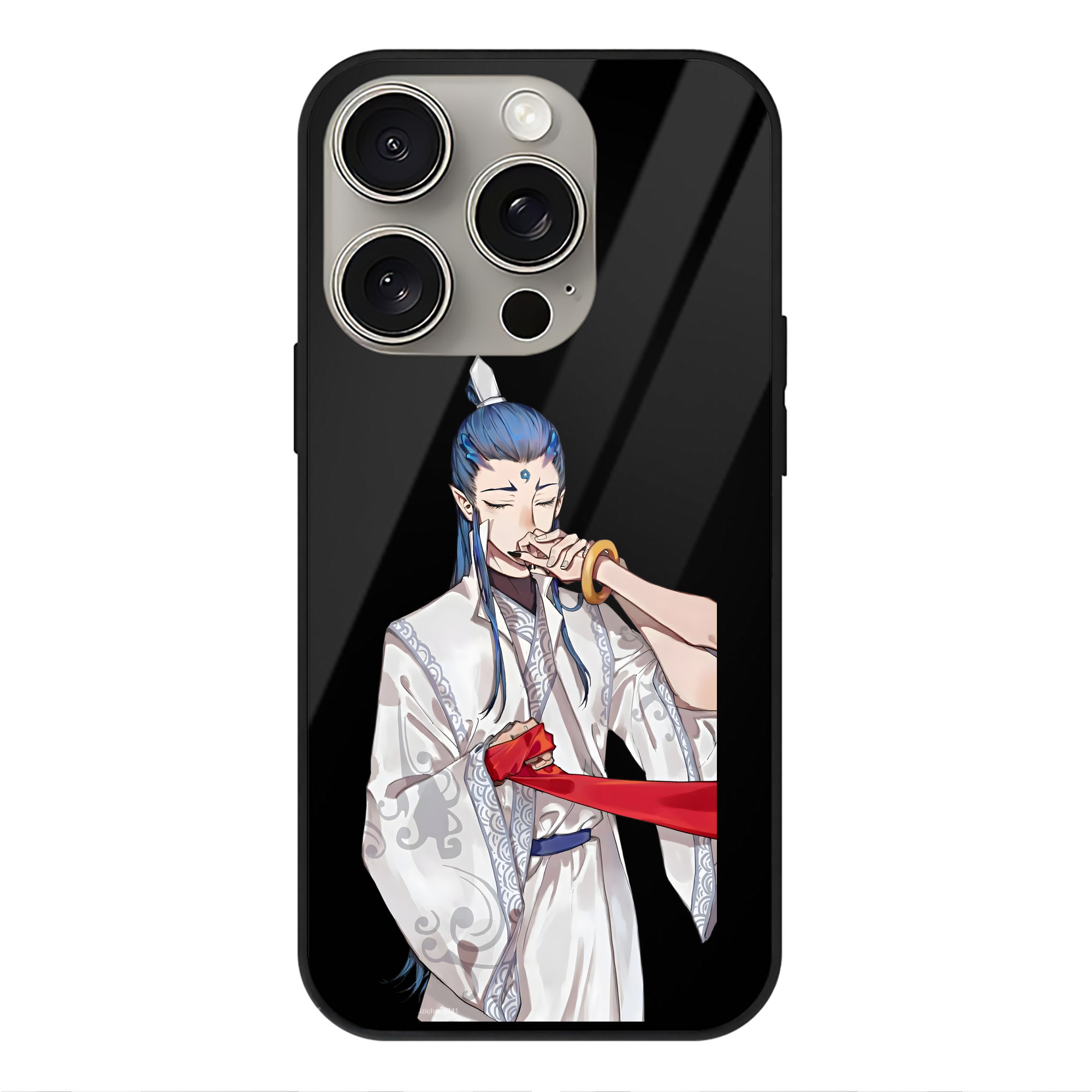 （画像用） Ne Zha 2 ナタ 魔童の大暴れ 【iPhone15Pro対応】スマホケース 耐衝撃＆黄変防止 背面ガラス