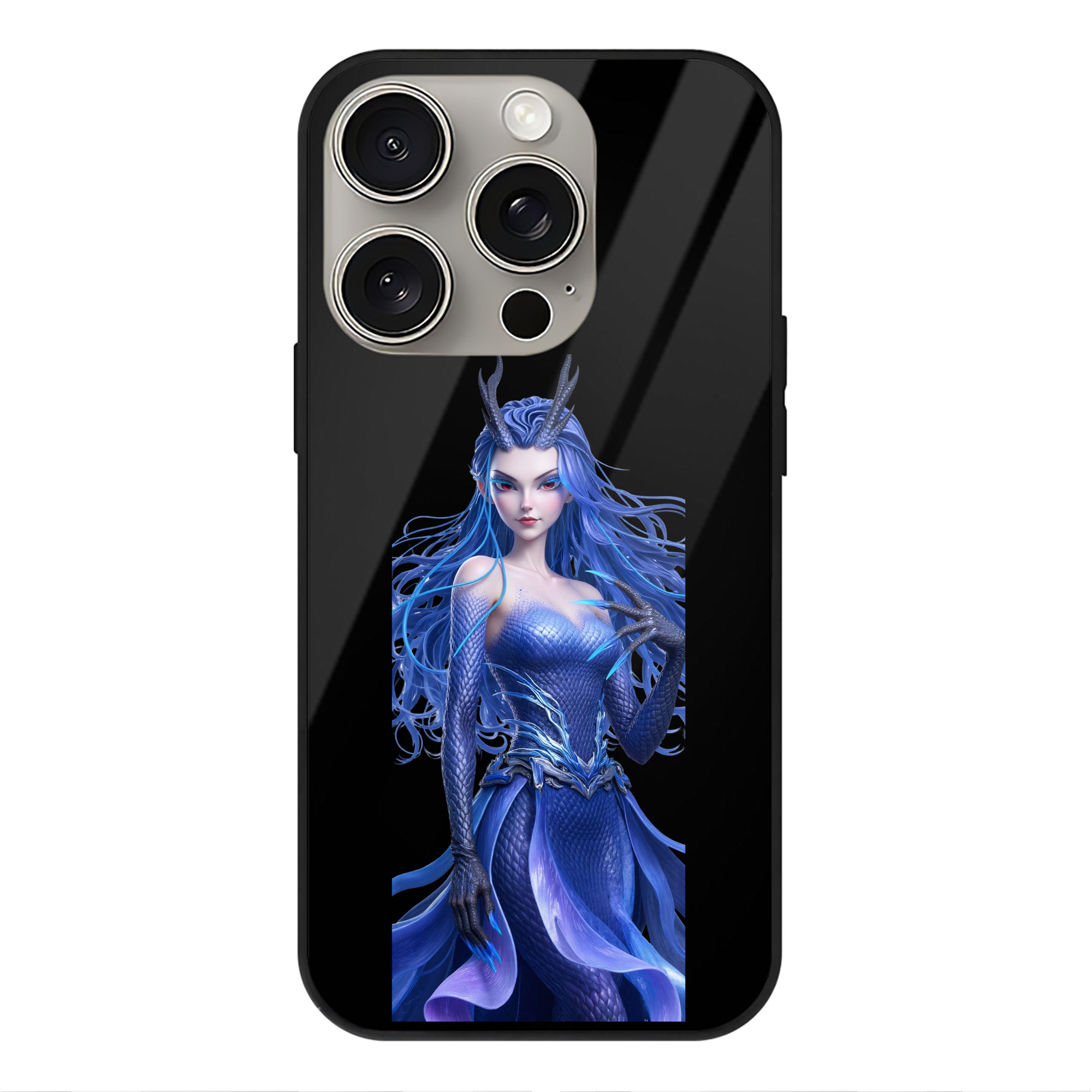 （画像用） Ne Zha 2 ナタ 魔童の大暴れ 【iPhone15Pro対応】スマホケース 耐衝撃＆黄変防止 背面ガラス