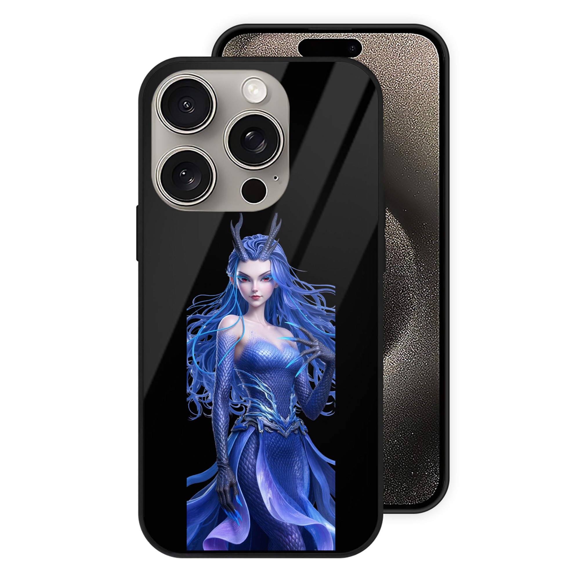 （画像用） Ne Zha 2 ナタ 魔童の大暴れ 【iPhone15Pro対応】スマホケース 耐衝撃＆黄変防止 背面ガラス