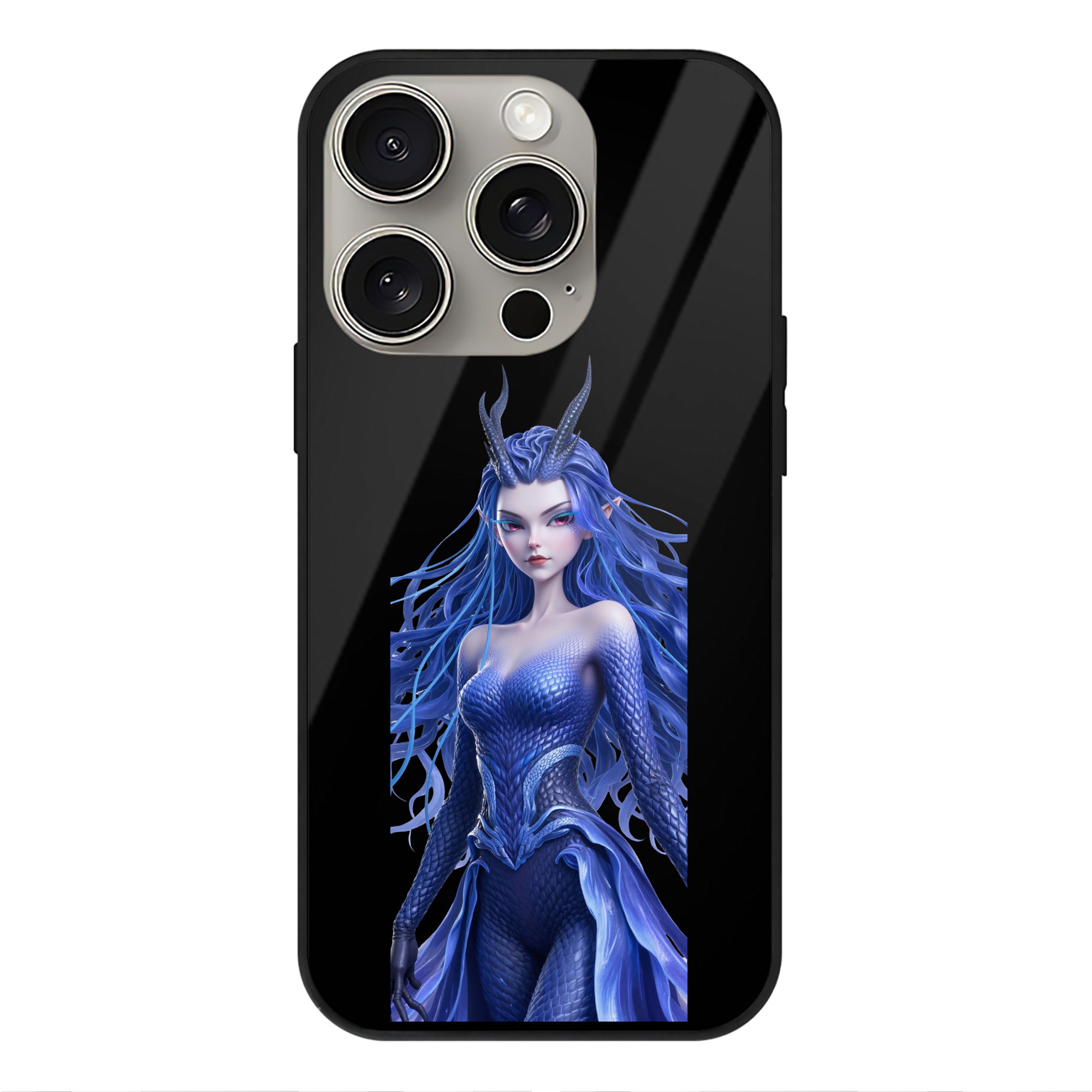 （画像用） Ne Zha 2 ナタ 魔童の大暴れ 【iPhone15Pro対応】スマホケース 耐衝撃＆黄変防止 背面ガラス