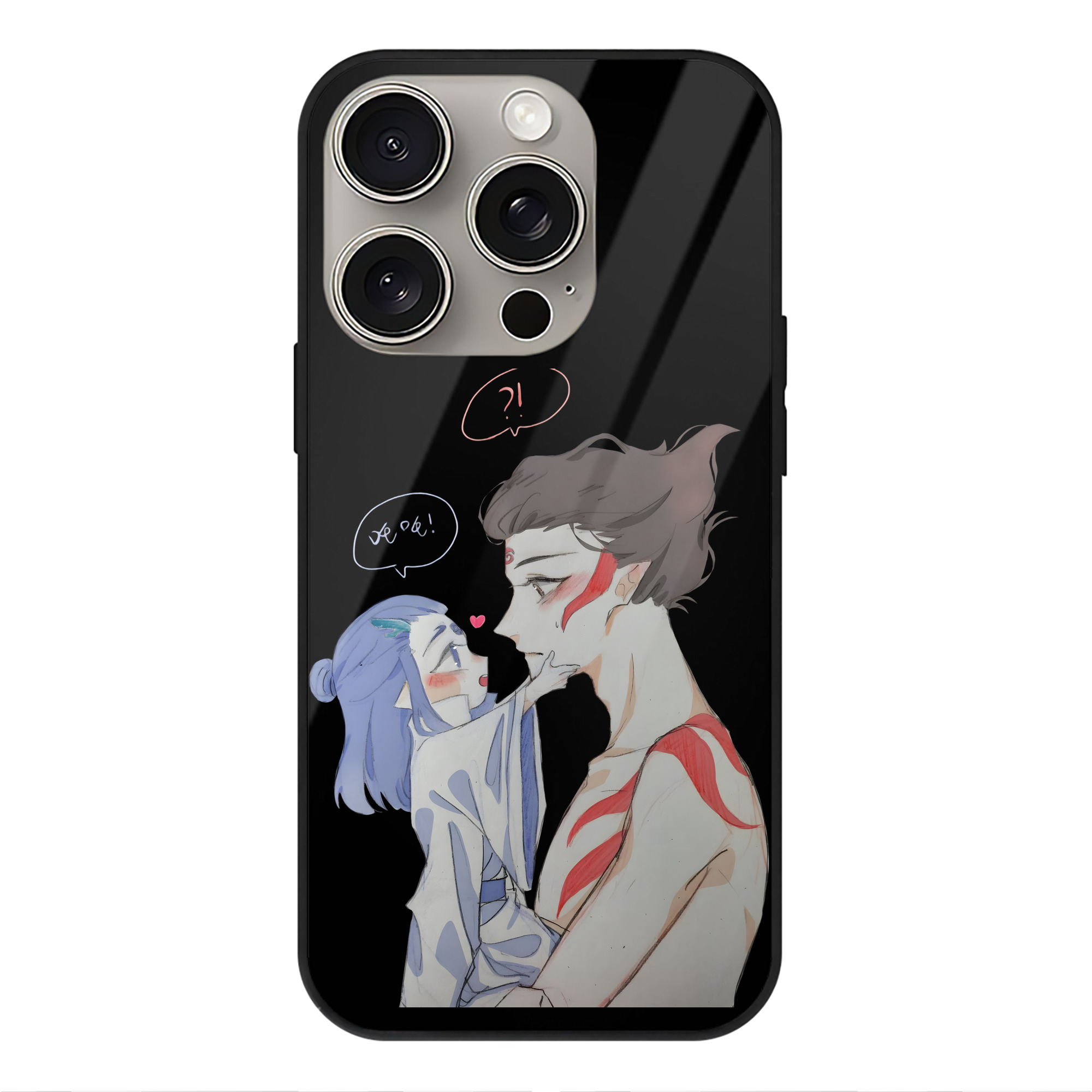 （画像用） Ne Zha 2 ナタ 魔童の大暴れ 【iPhone15Pro対応】スマホケース 耐衝撃＆黄変防止 背面ガラス