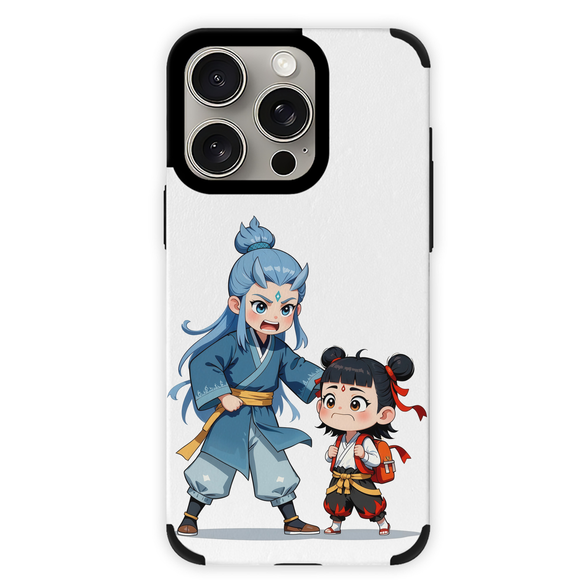 （画像用） Ne Zha 2 ナタ 魔童の大暴れ 【iPhone15ProMax対応】 PUレザー スマホケース 耐衝撃＆黄変防止