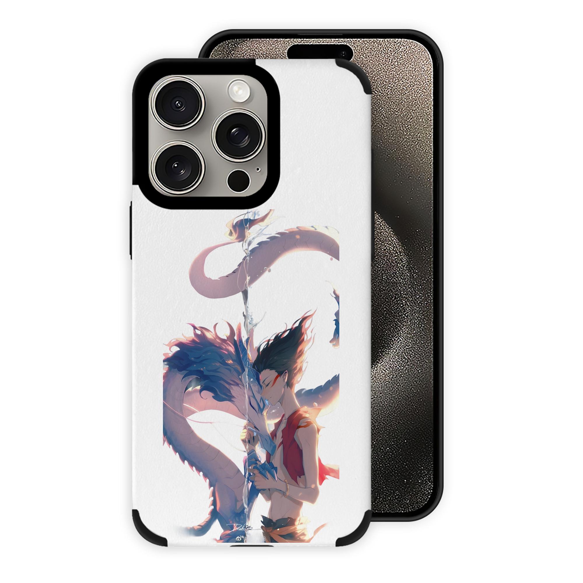 （画像用） Ne Zha 2 ナタ 魔童の大暴れ 【iPhone15ProMax対応】 PUレザー スマホケース 耐衝撃＆黄変防止