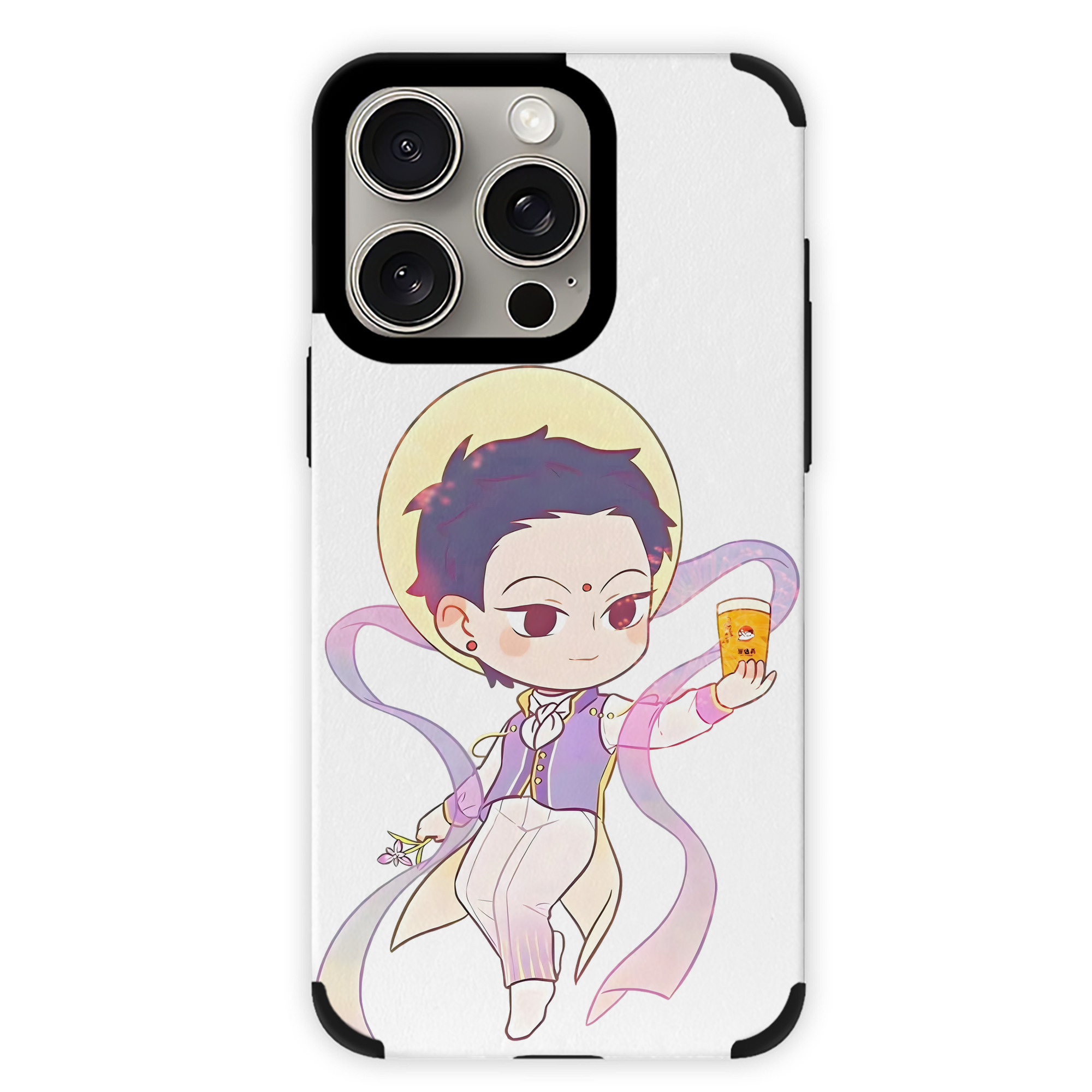 （画像用） Ne Zha 2 ナタ 魔童の大暴れ 【iPhone15ProMax対応】 PUレザー スマホケース 耐衝撃＆黄変防止