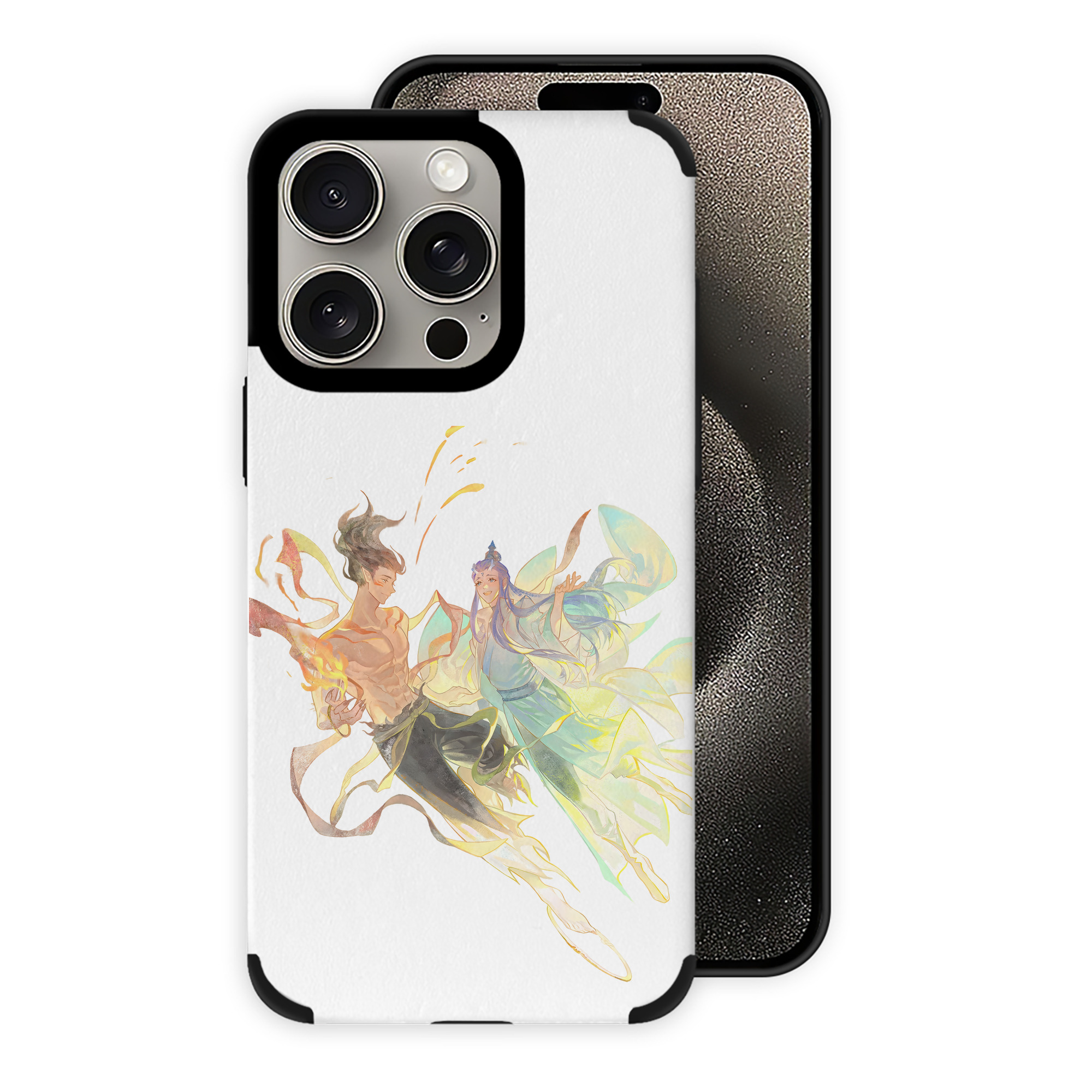 （画像用） Ne Zha 2 ナタ 魔童の大暴れ 【iPhone15ProMax対応】 PUレザー スマホケース 耐衝撃＆黄変防止