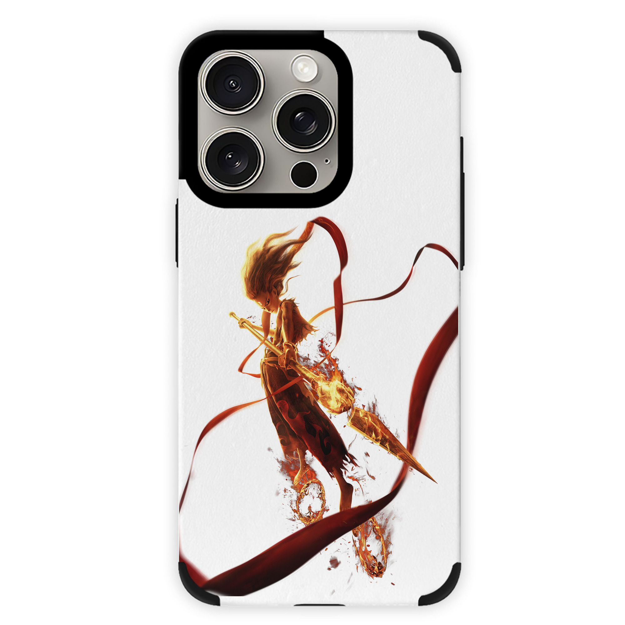 （画像用） Ne Zha 2 ナタ 魔童の大暴れ 【iPhone15ProMax対応】 PUレザー スマホケース 耐衝撃＆黄変防止