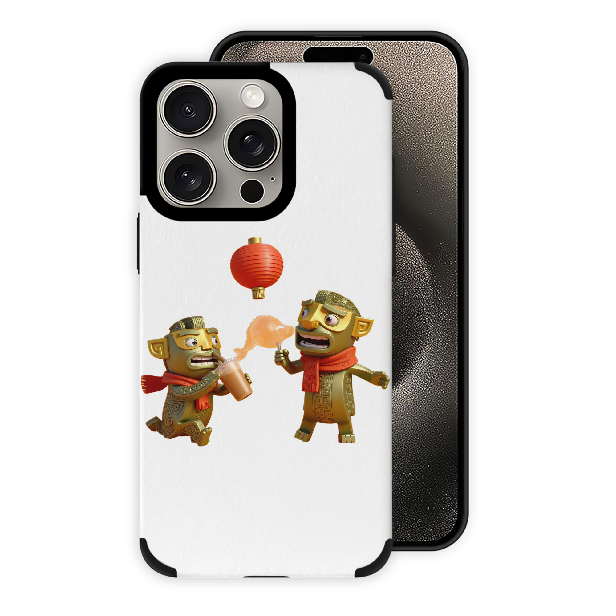 Ne Zha 2 ナタ 魔童の大暴れ 【iPhone15ProMax対応】 PUレザー スマホケース 耐衝撃＆黄変防止