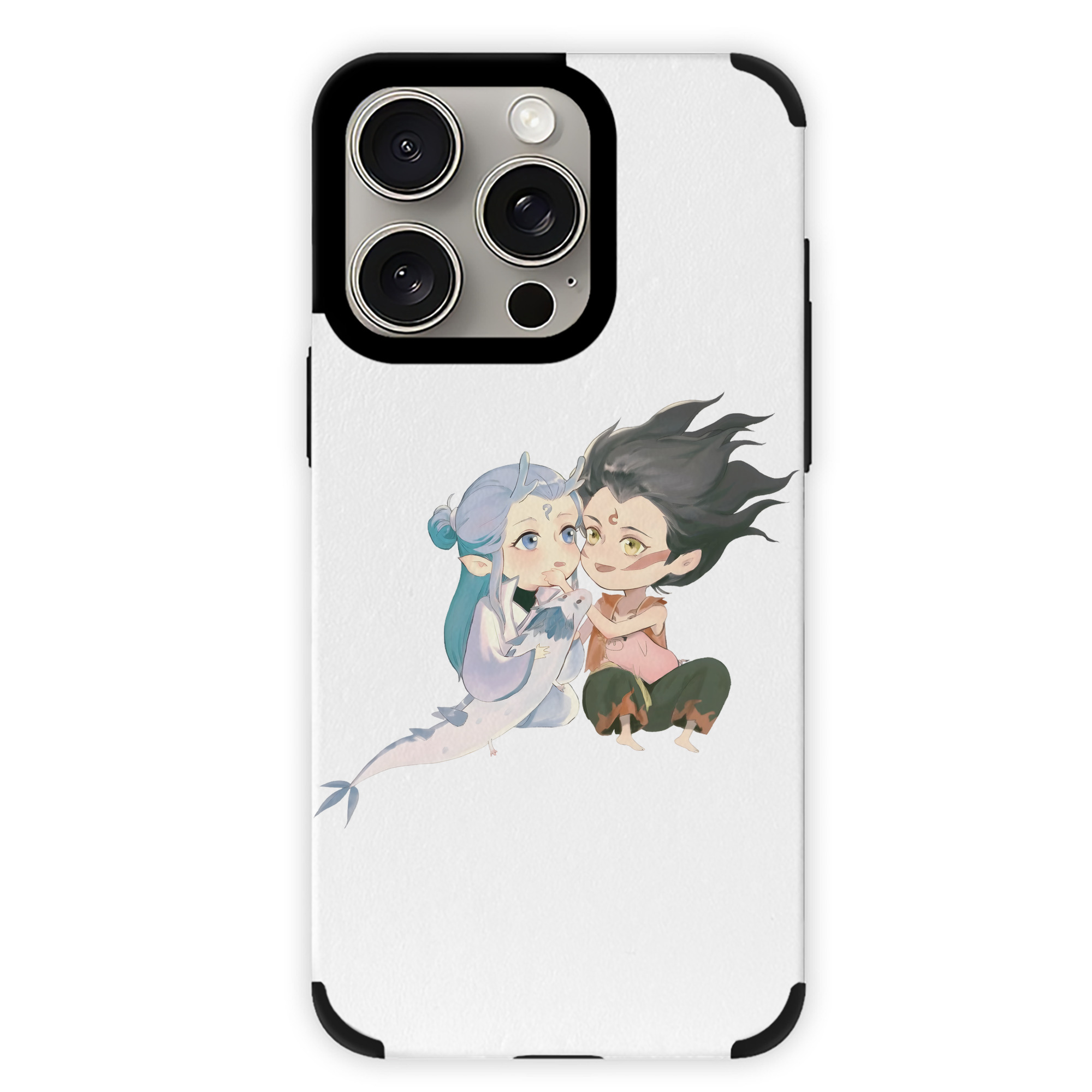 （画像用） Ne Zha 2 ナタ 魔童の大暴れ 【iPhone15ProMax対応】 PUレザー スマホケース 耐衝撃＆黄変防止