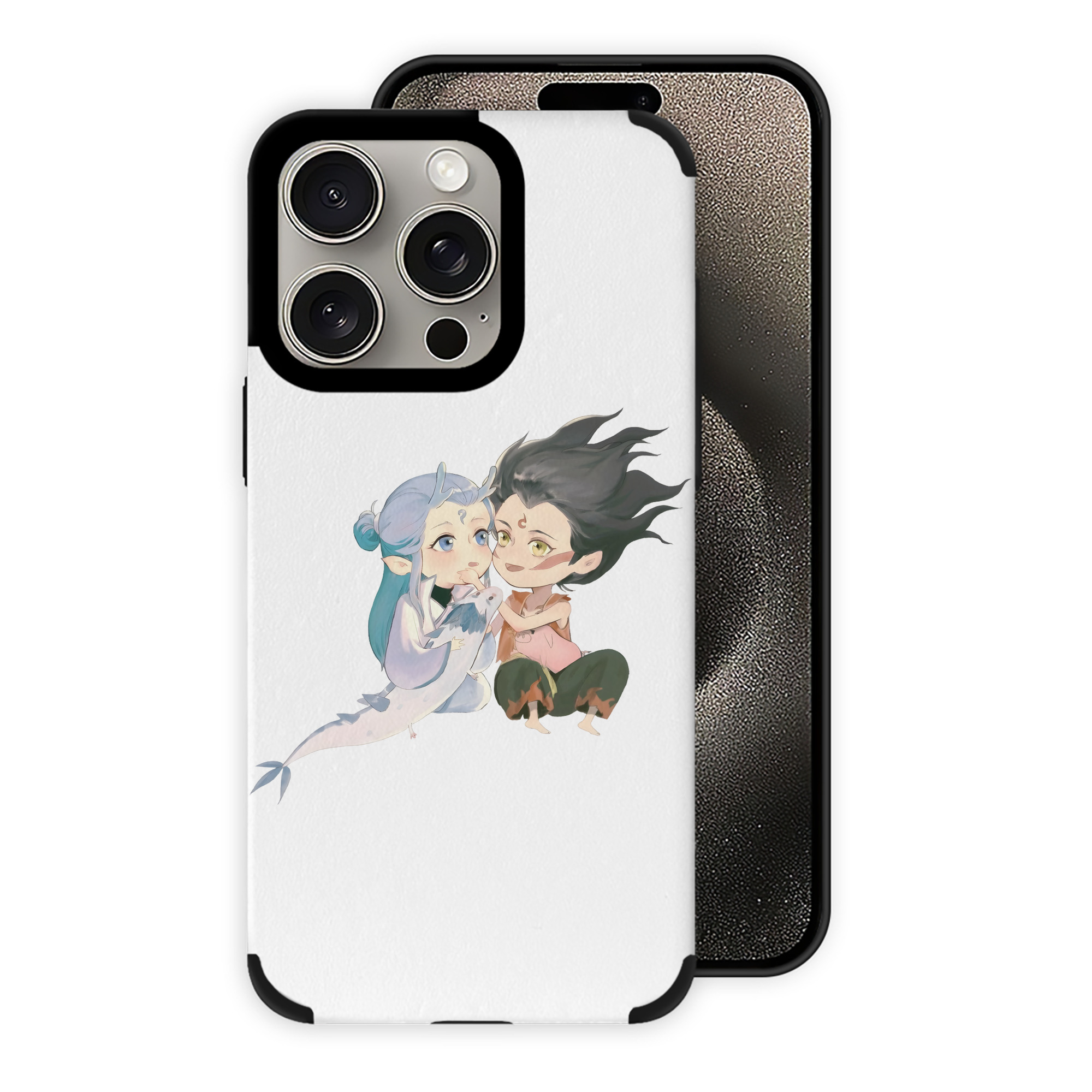 （画像用） Ne Zha 2 ナタ 魔童の大暴れ 【iPhone15ProMax対応】 PUレザー スマホケース 耐衝撃＆黄変防止