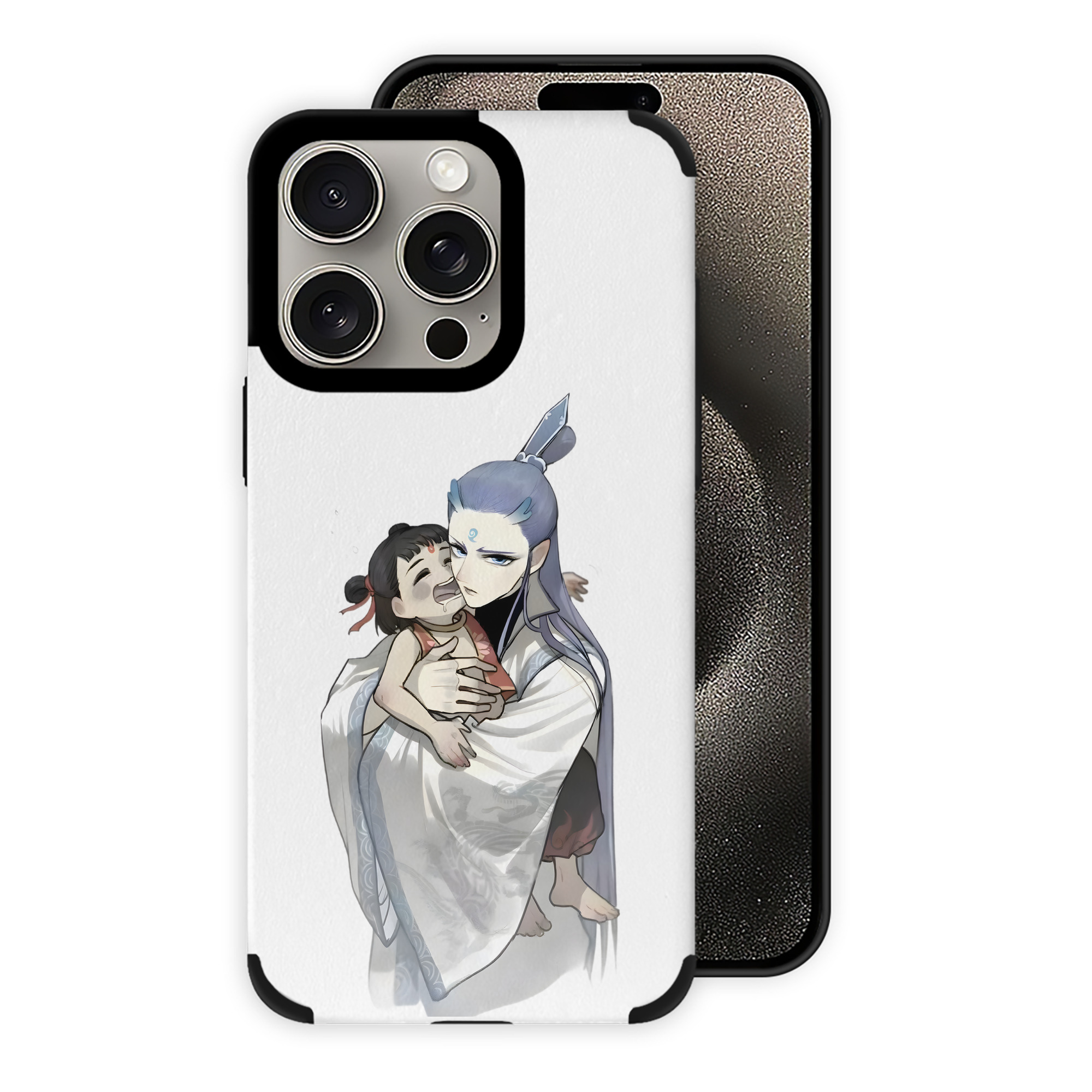 （画像用） Ne Zha 2 ナタ 魔童の大暴れ 【iPhone15ProMax対応】 PUレザー スマホケース 耐衝撃＆黄変防止