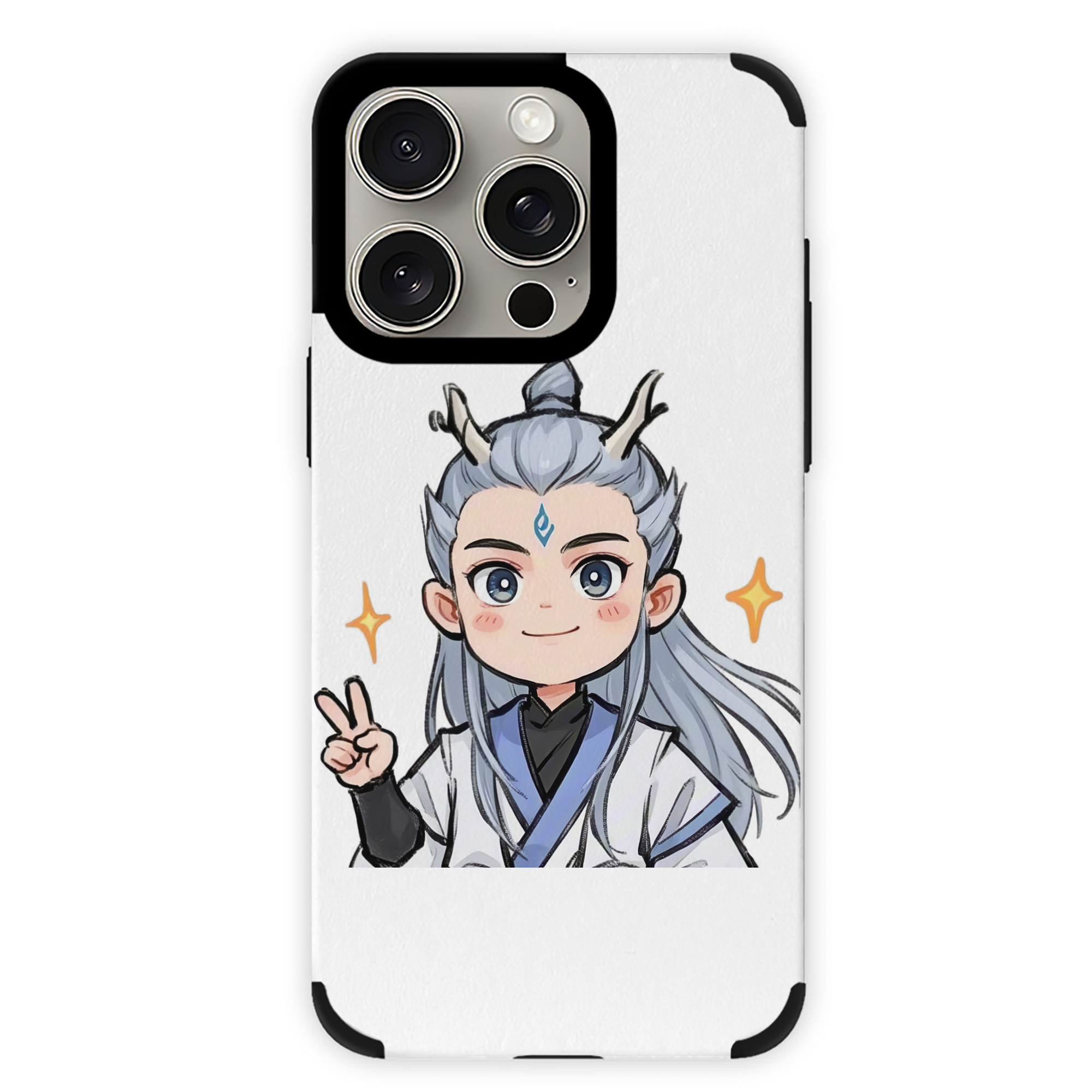 （画像用） Ne Zha 2 ナタ 魔童の大暴れ 【iPhone15ProMax対応】 PUレザー スマホケース 耐衝撃＆黄変防止