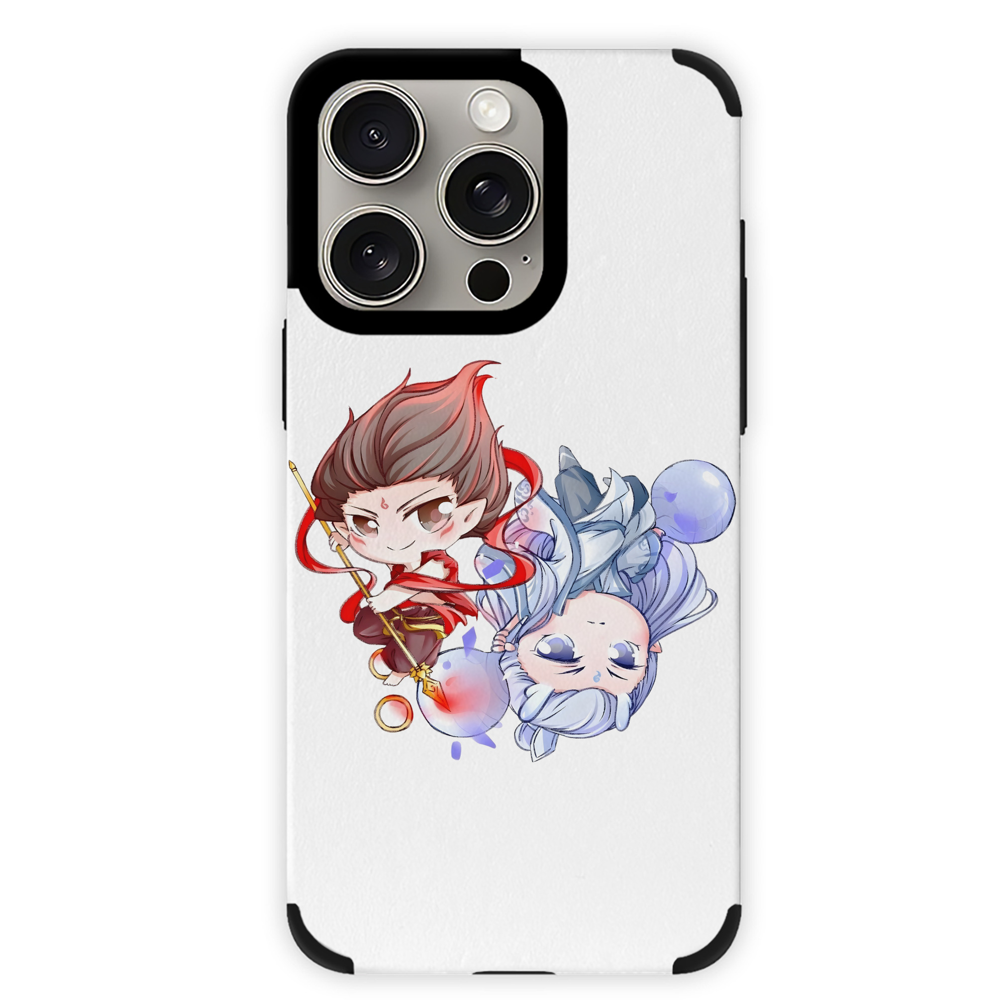 （画像用） Ne Zha 2 ナタ 魔童の大暴れ 【iPhone15ProMax対応】 PUレザー スマホケース 耐衝撃＆黄変防止