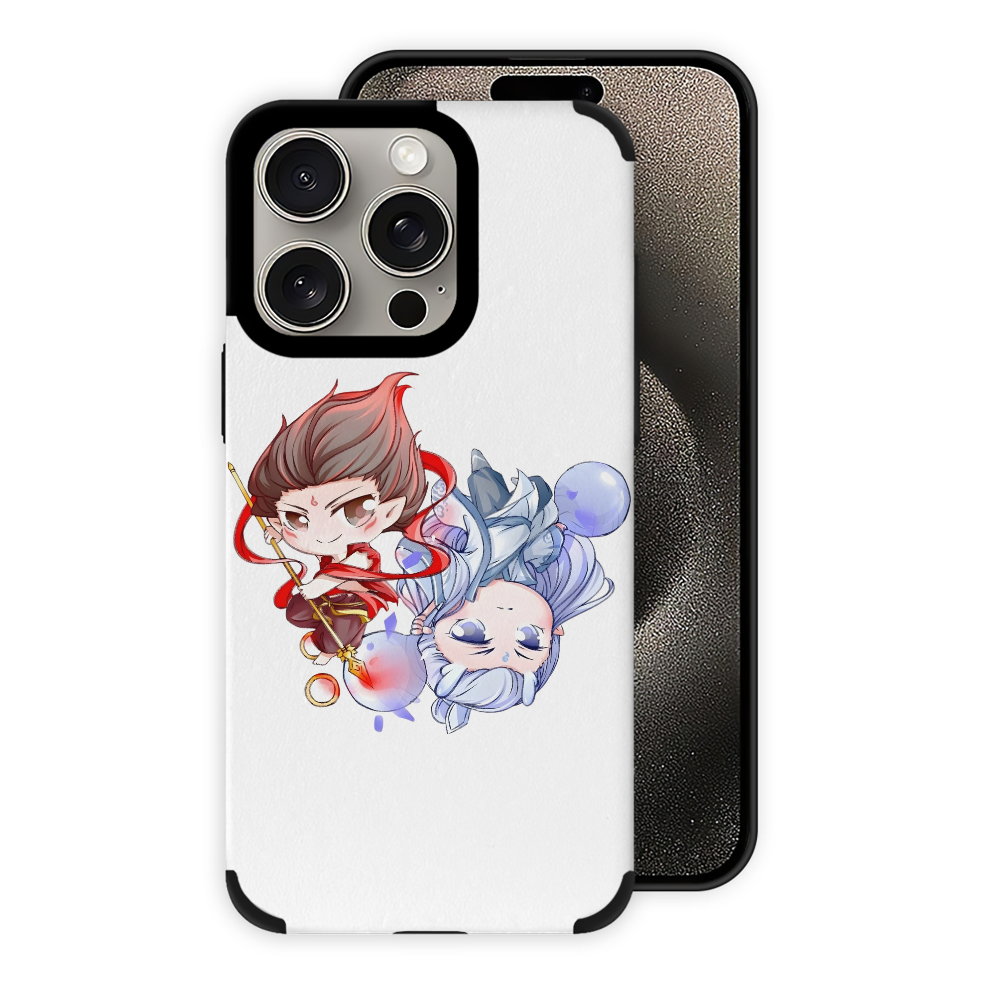 （画像用） Ne Zha 2 ナタ 魔童の大暴れ 【iPhone15ProMax対応】 PUレザー スマホケース 耐衝撃＆黄変防止