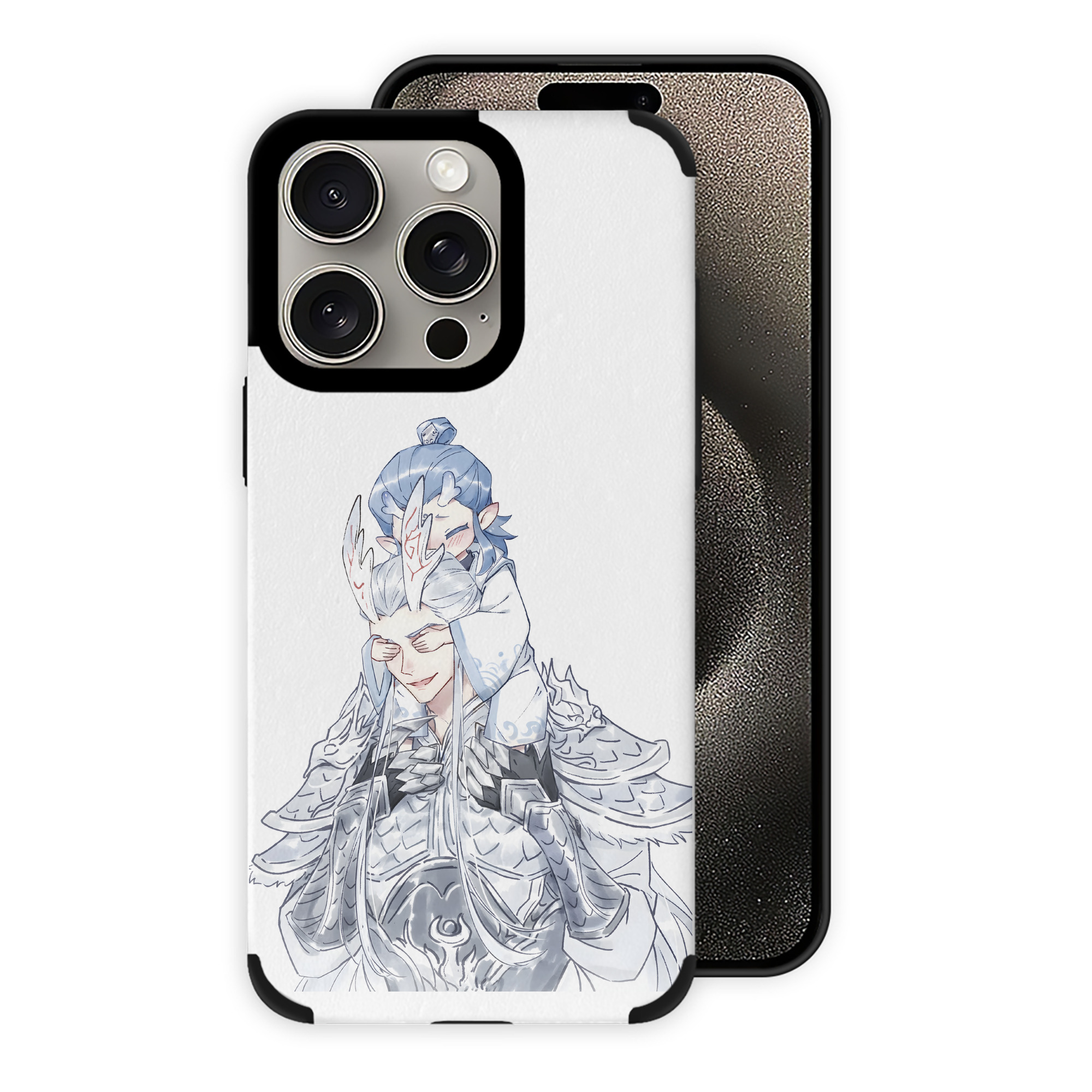 （画像用） Ne Zha 2 ナタ 魔童の大暴れ 【iPhone15ProMax対応】 PUレザー スマホケース 耐衝撃＆黄変防止