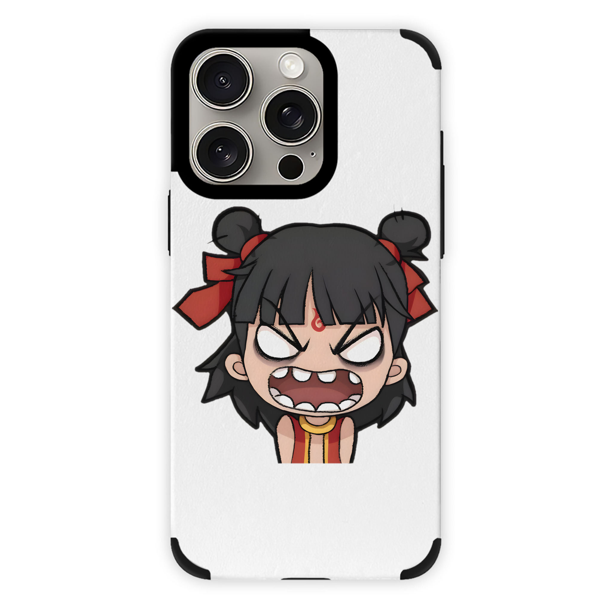 （画像用） Ne Zha 2 ナタ 魔童の大暴れ 【iPhone15ProMax対応】 PUレザー スマホケース 耐衝撃＆黄変防止