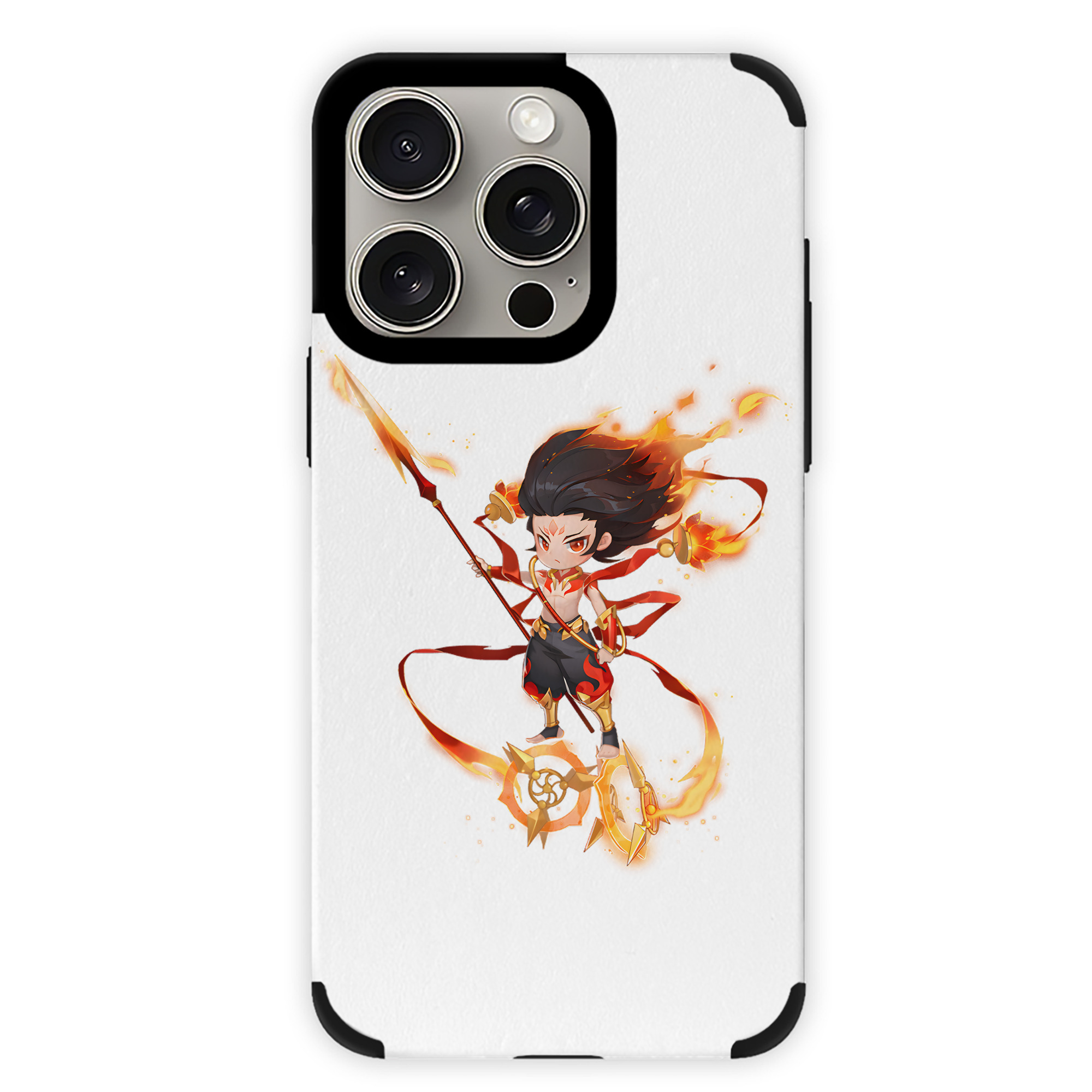 （画像用） Ne Zha 2 ナタ 魔童の大暴れ 【iPhone15ProMax対応】 PUレザー スマホケース 耐衝撃＆黄変防止