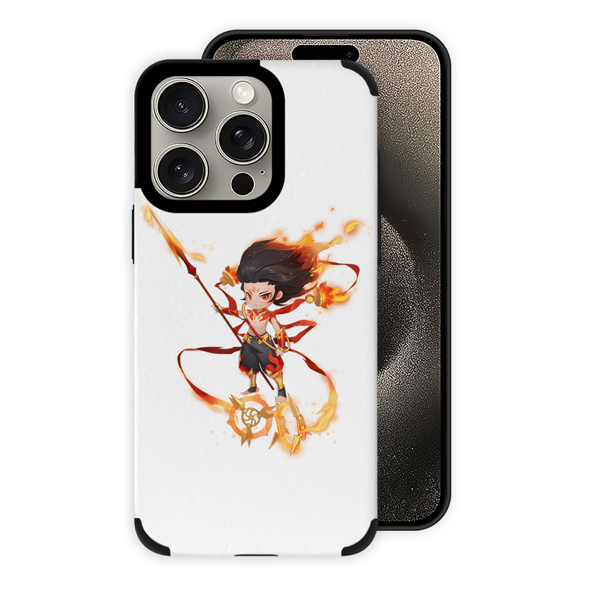 Ne Zha 2 ナタ 魔童の大暴れ 【iPhone15ProMax対応】 PUレザー スマホケース 耐衝撃＆黄変防止