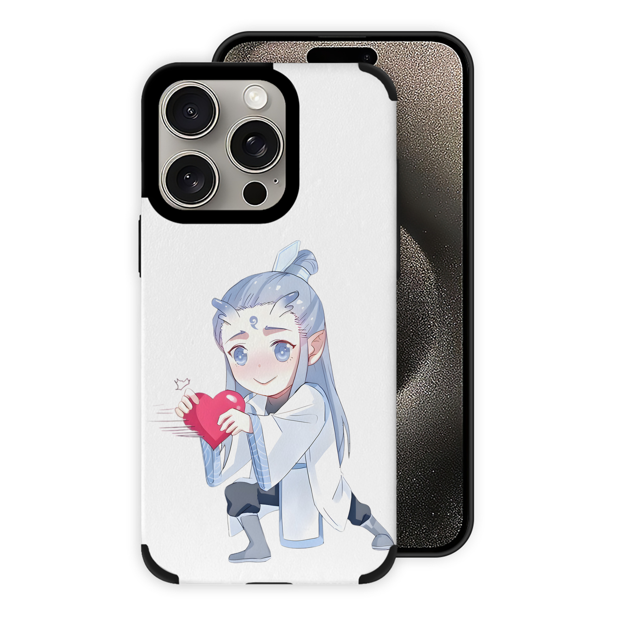 （画像用） Ne Zha 2 ナタ 魔童の大暴れ 【iPhone15ProMax対応】 PUレザー スマホケース 耐衝撃＆黄変防止