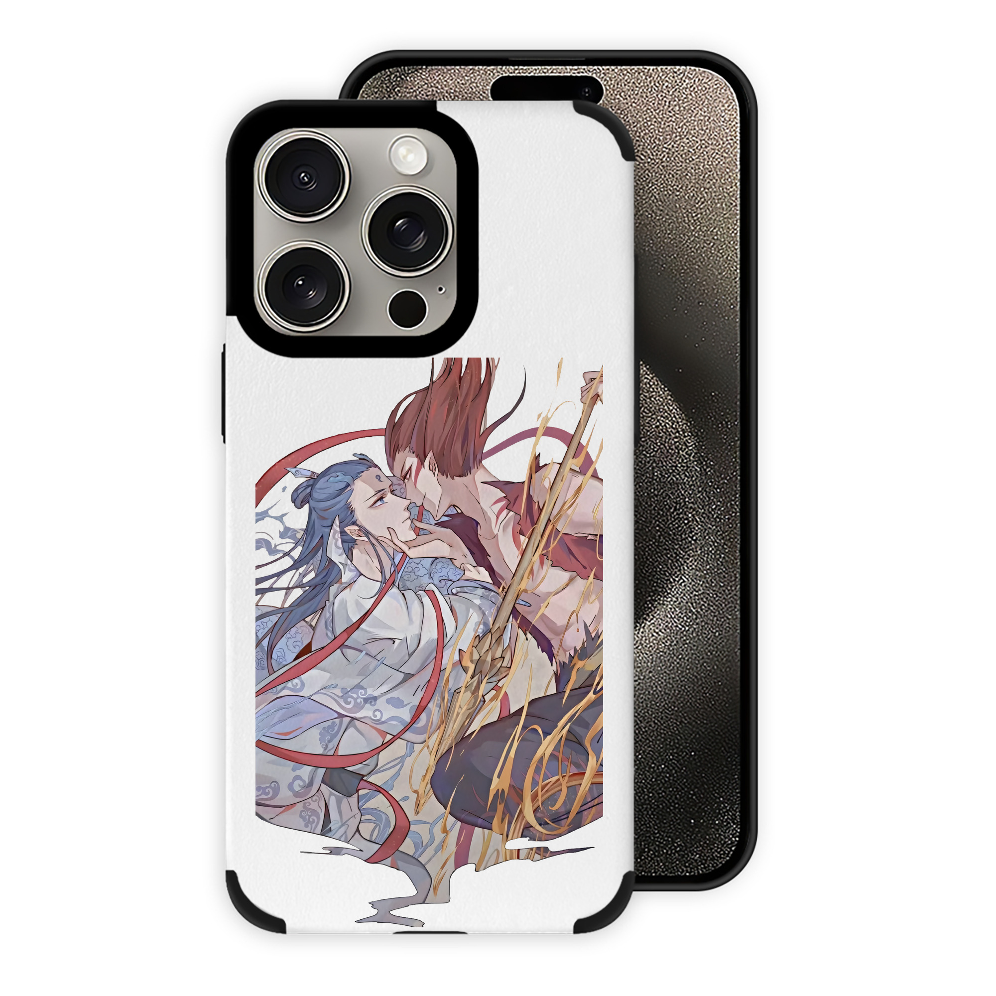（画像用） Ne Zha 2 ナタ 魔童の大暴れ 【iPhone15ProMax対応】 PUレザー スマホケース 耐衝撃＆黄変防止