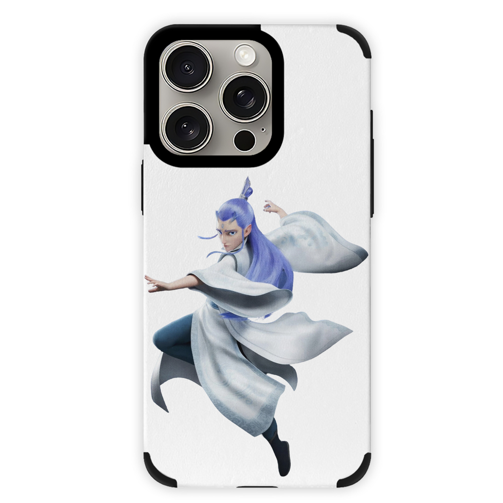 （画像用） Ne Zha 2 ナタ 魔童の大暴れ 【iPhone15ProMax対応】 PUレザー スマホケース 耐衝撃＆黄変防止