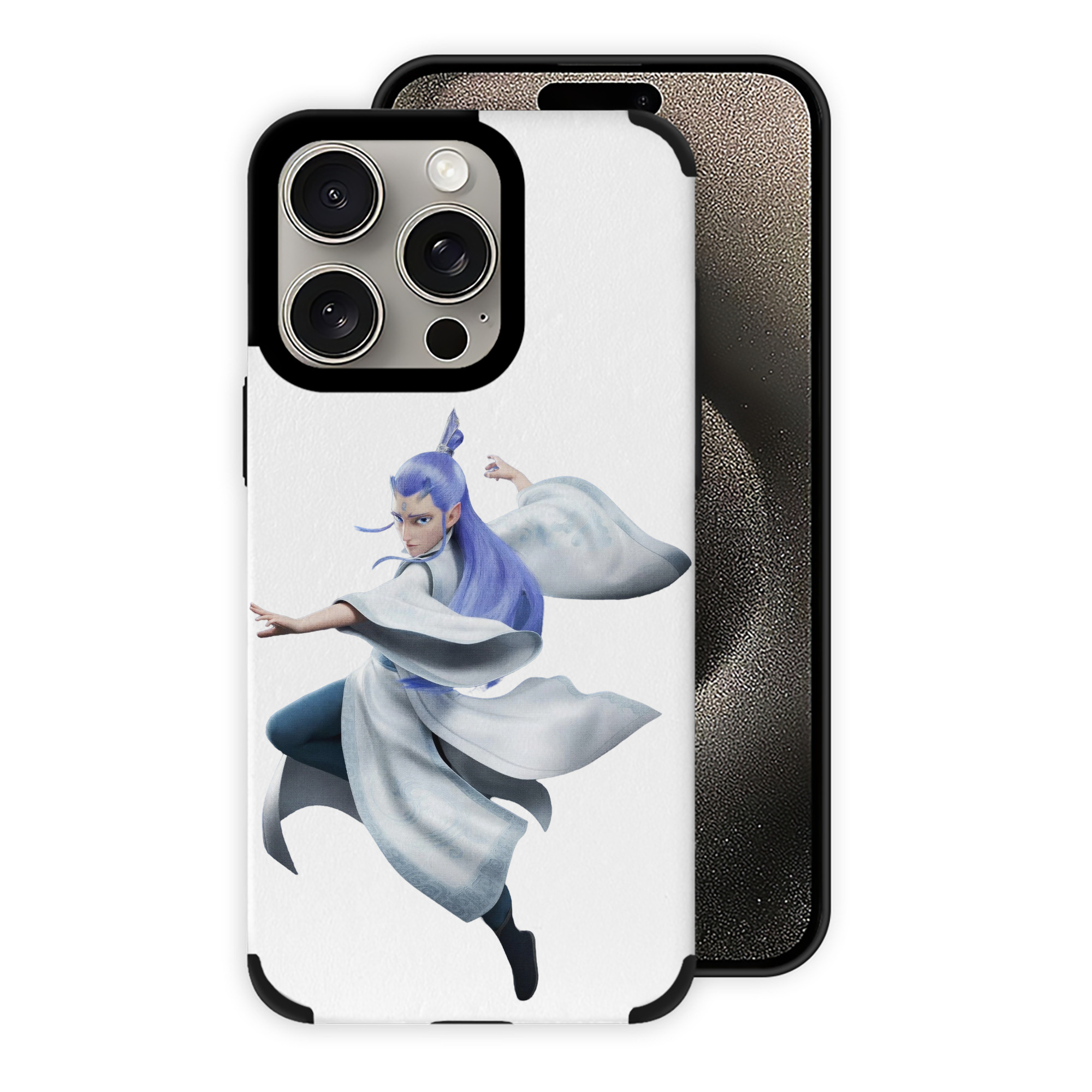 Ne Zha 2 ナタ 魔童の大暴れ 【iPhone15ProMax対応】 PUレザー スマホケース 耐衝撃＆黄変防止