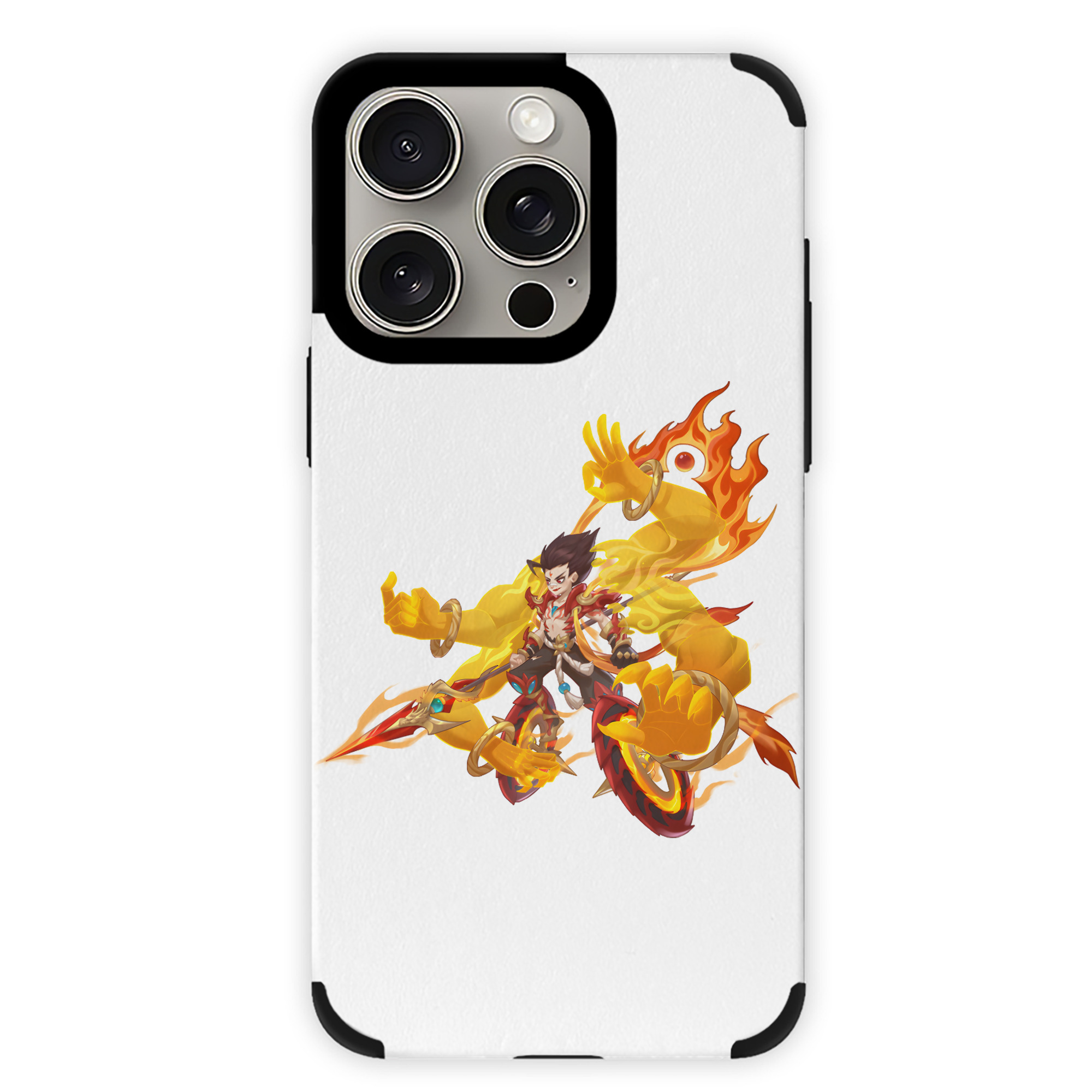 （画像用） Ne Zha 2 ナタ 魔童の大暴れ 【iPhone15ProMax対応】 PUレザー スマホケース 耐衝撃＆黄変防止